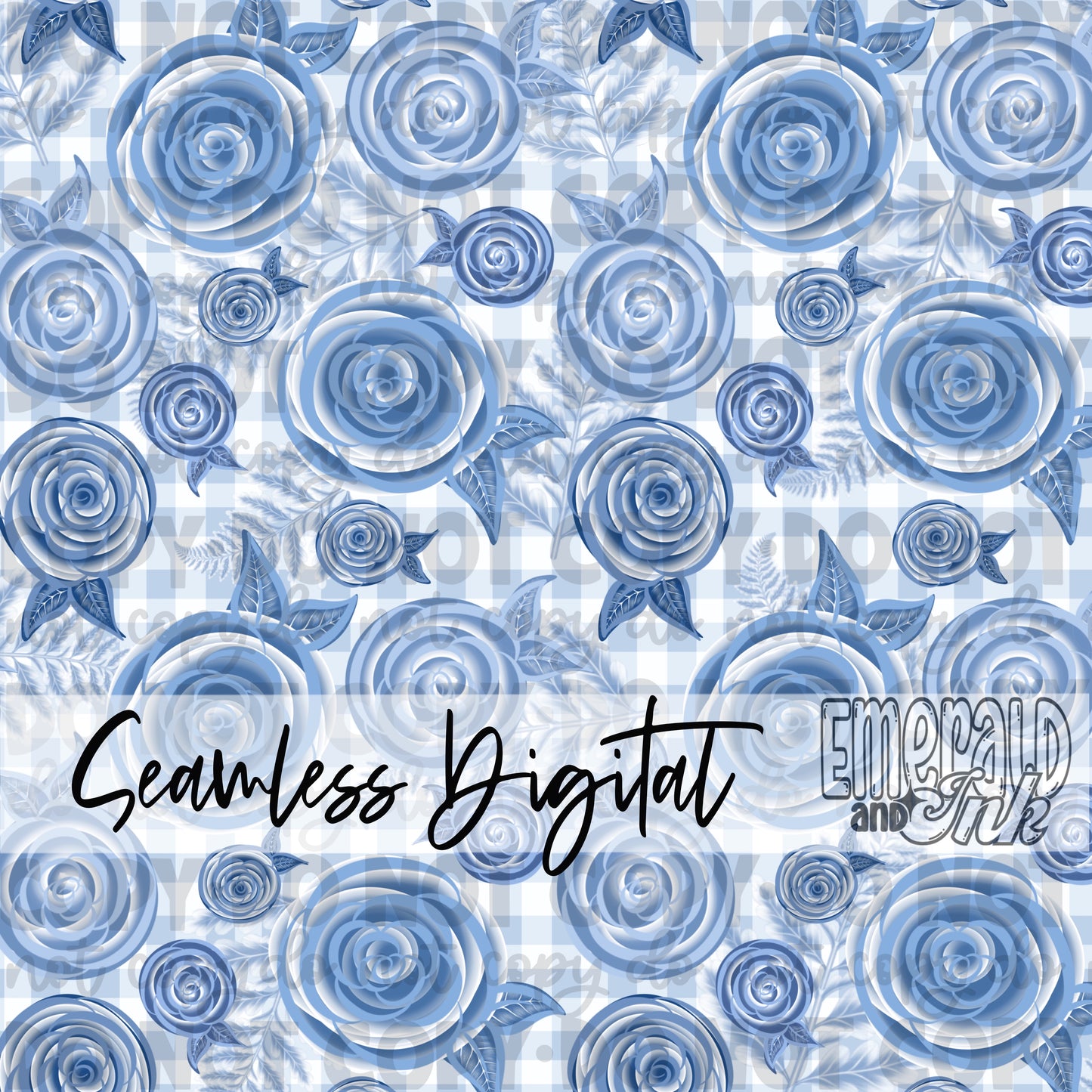 Blue Doodle SET Digital Download