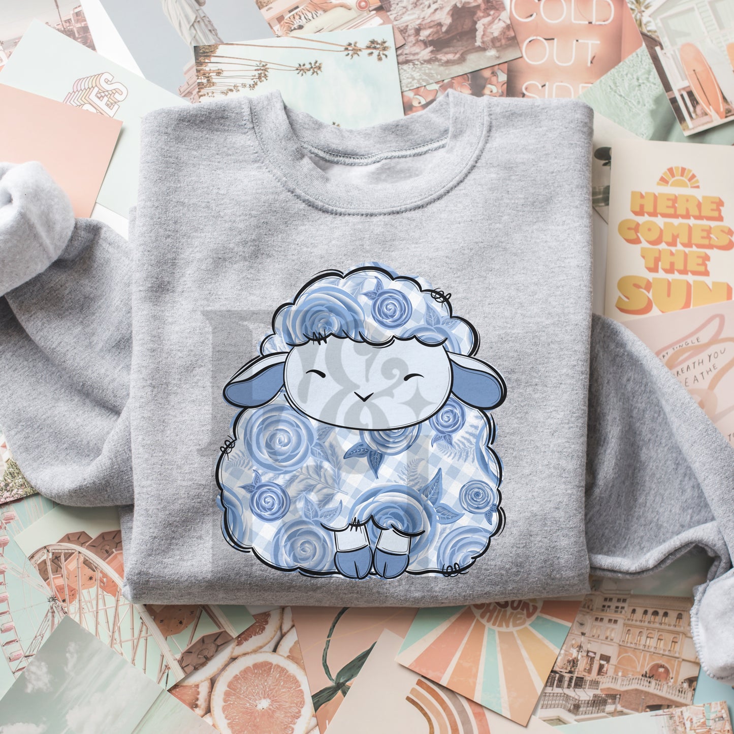 Blue Doodle SET Digital Download