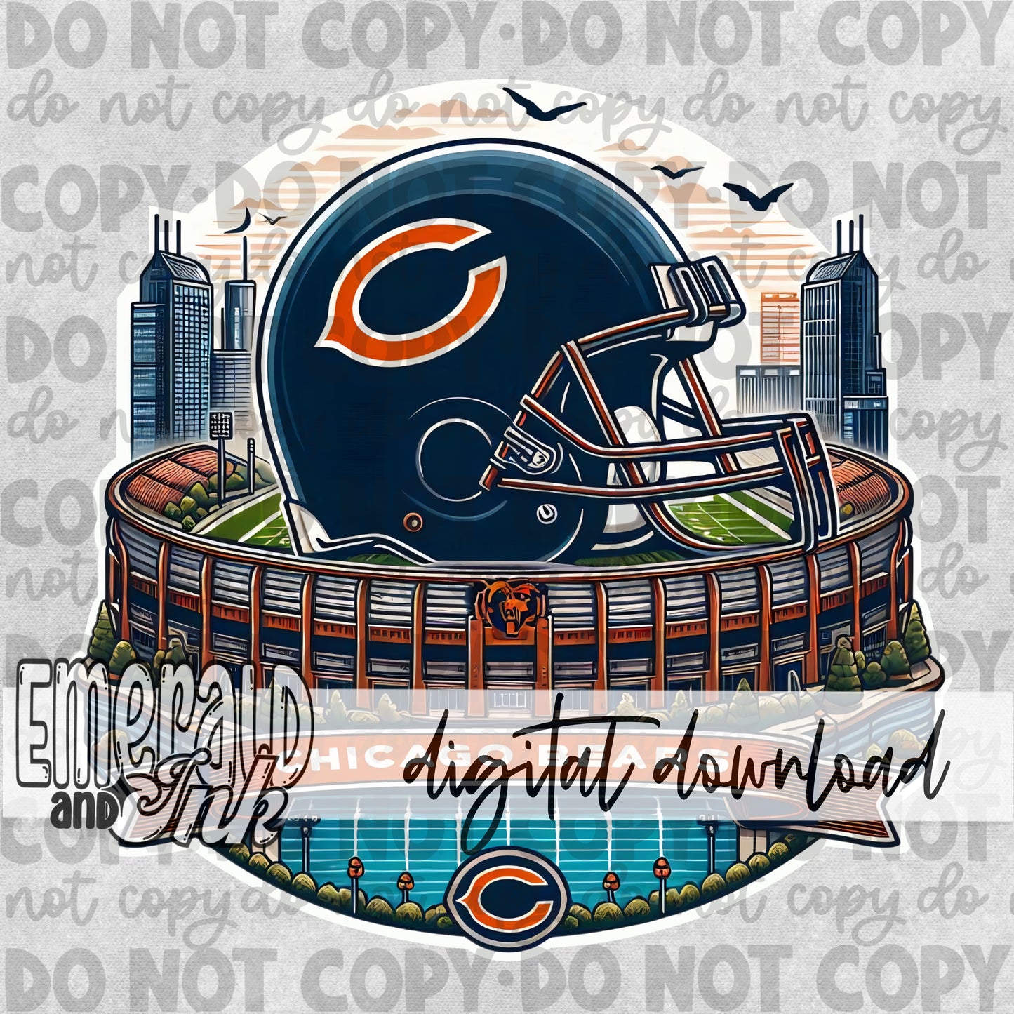 Football Stadium Digital Download - CB
