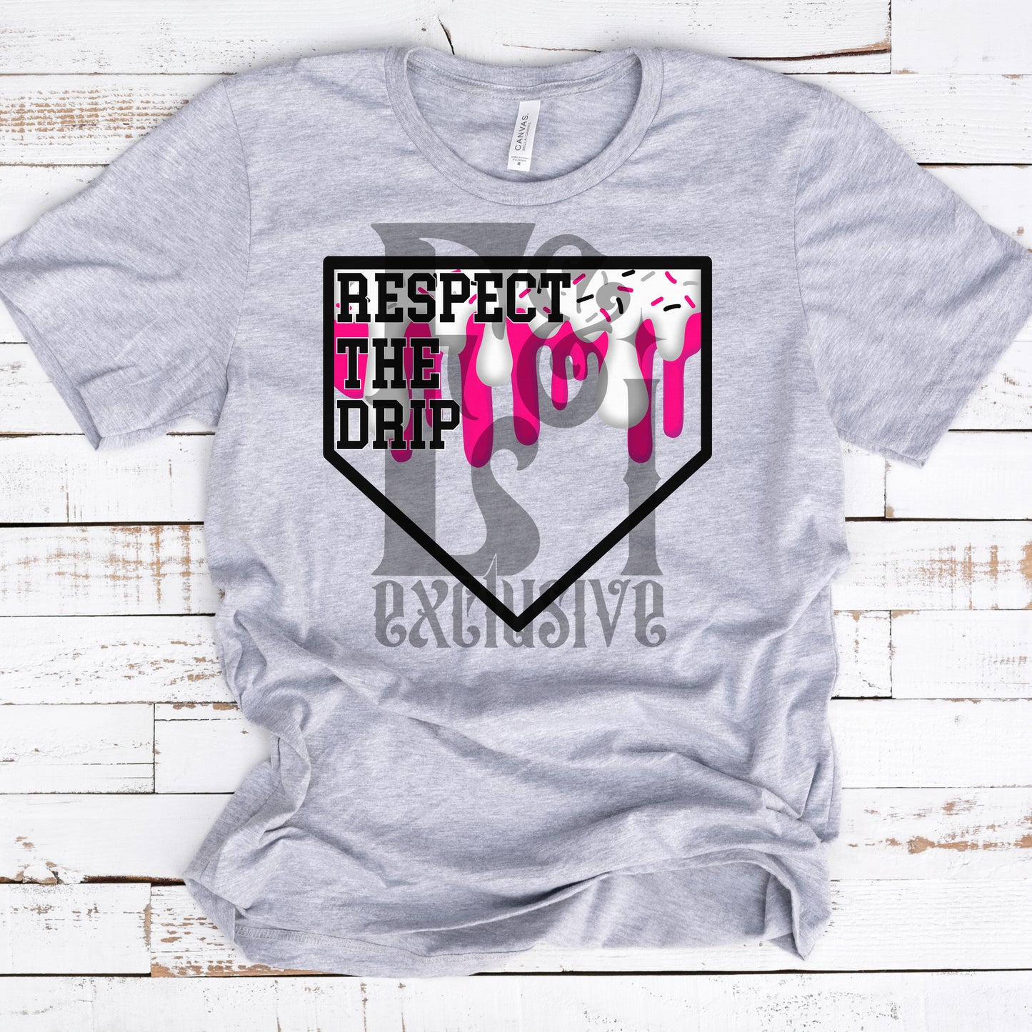 Respect The Drip Digital Download - Pink/Black Homeplate