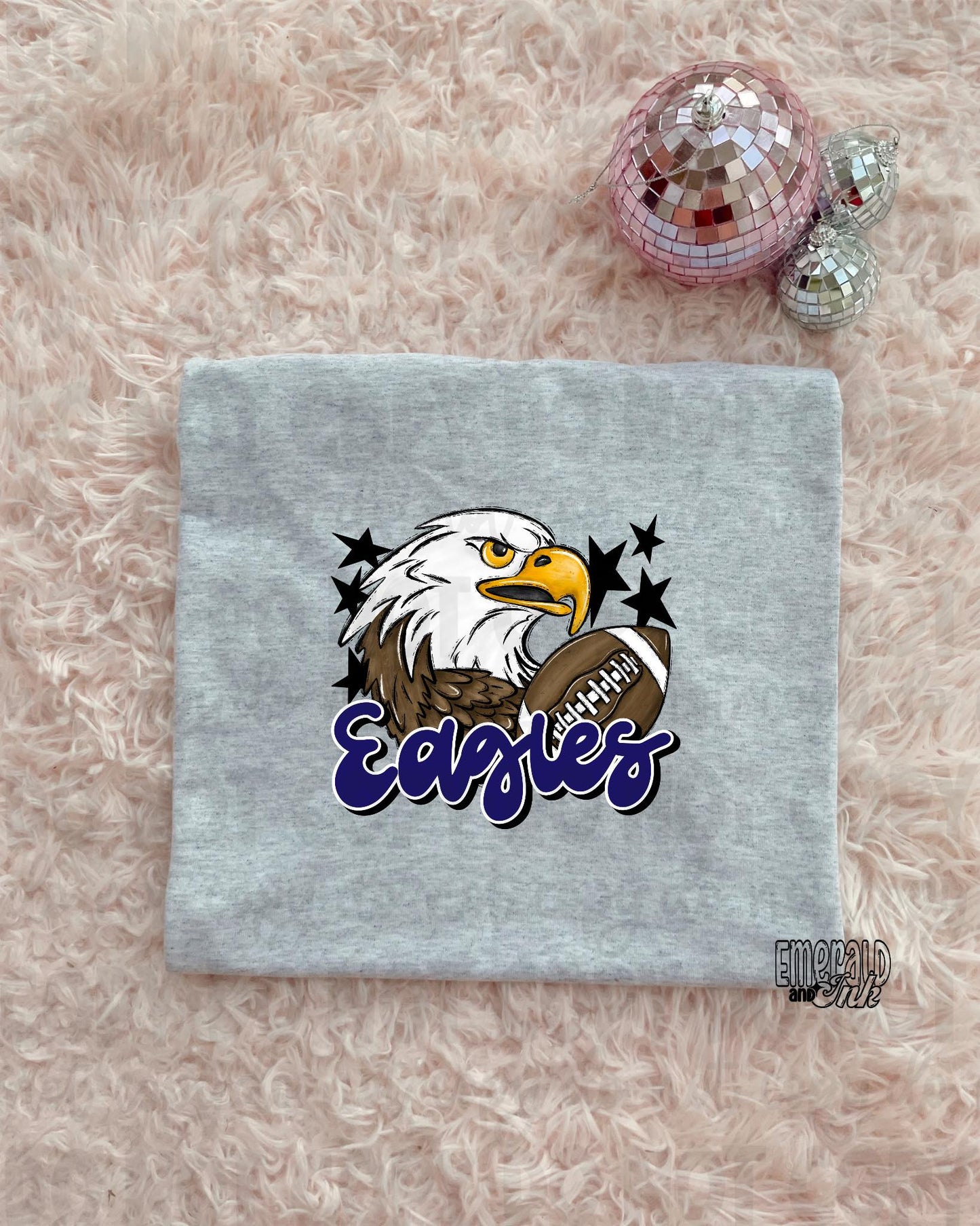 Mascot - Eagles (w/bird) - DTF Transfer - TAT 5-7 biz days