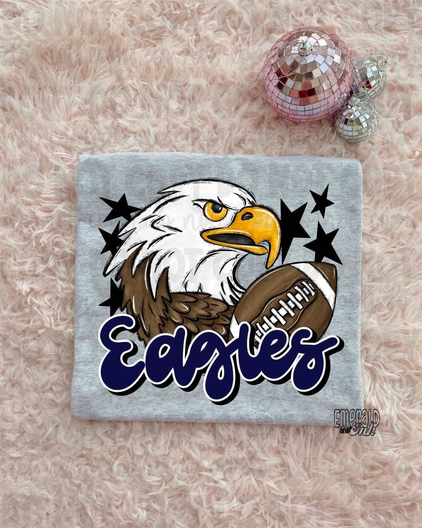 Mascot - Eagles (w/bird) - DTF Transfer - TAT 5-7 biz days