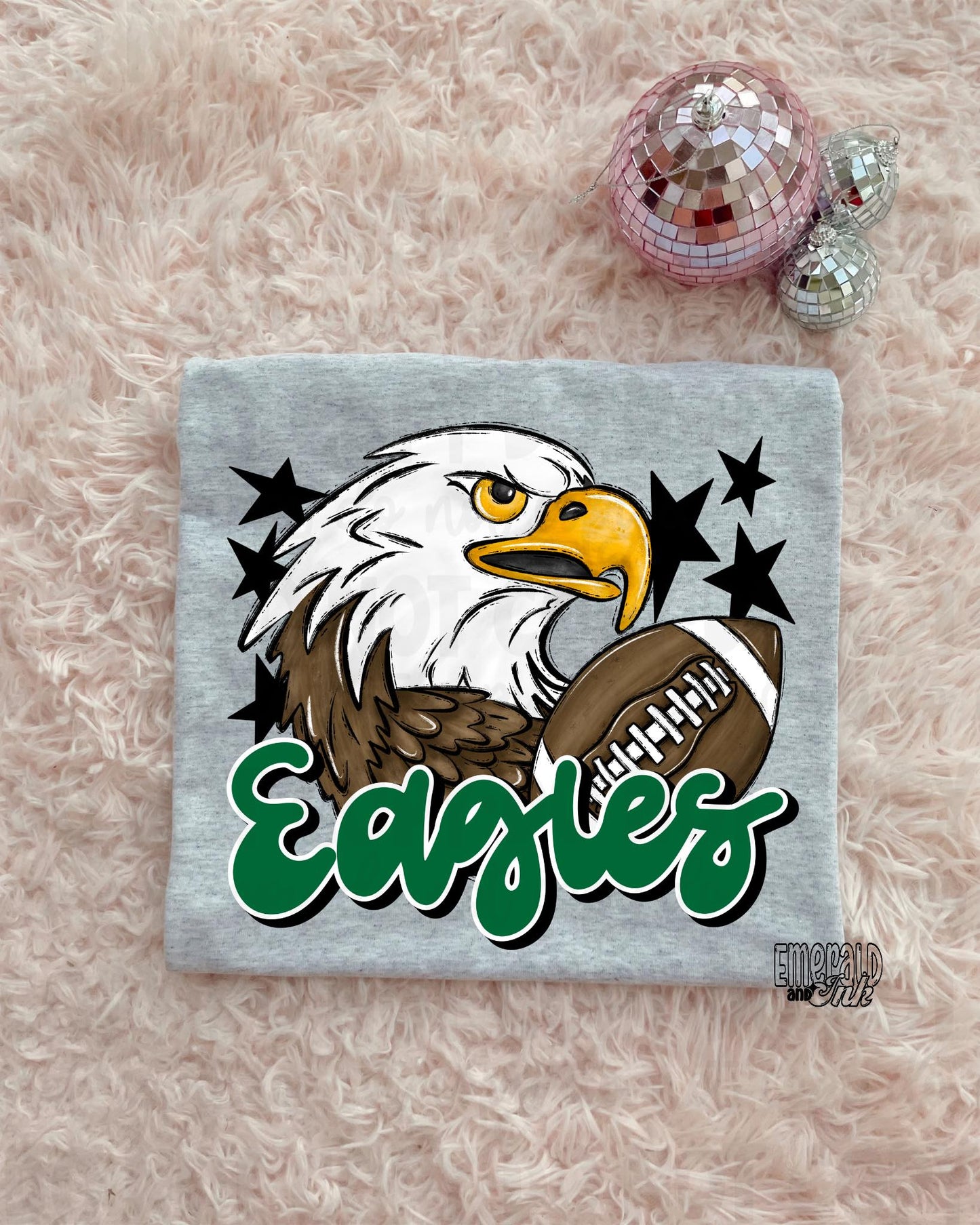Mascot - Eagles (w/bird) - DTF Transfer - TAT 5-7 biz days