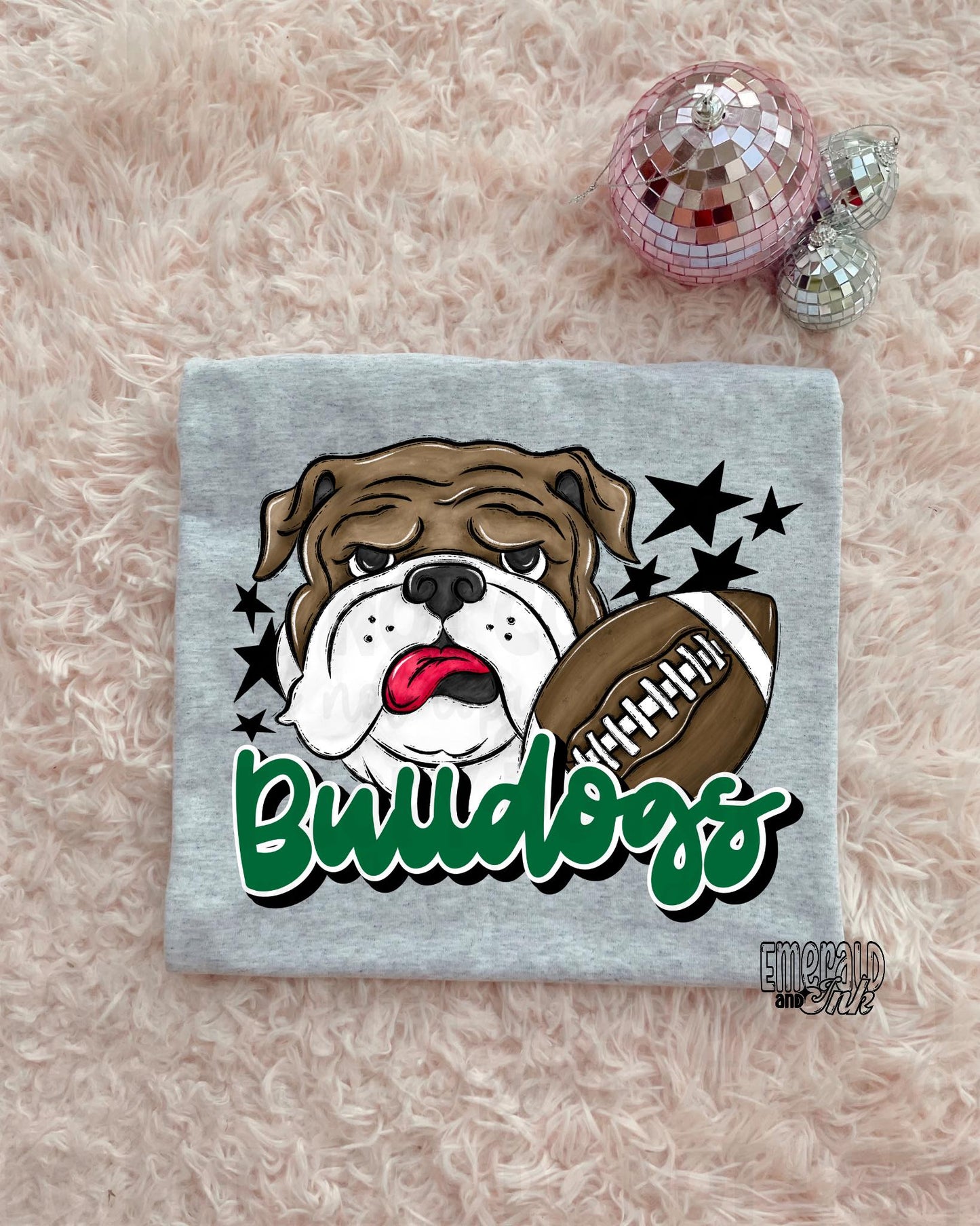 Mascot - Bulldogs (w/dog) - DTF Transfer - TAT 5-7 biz days