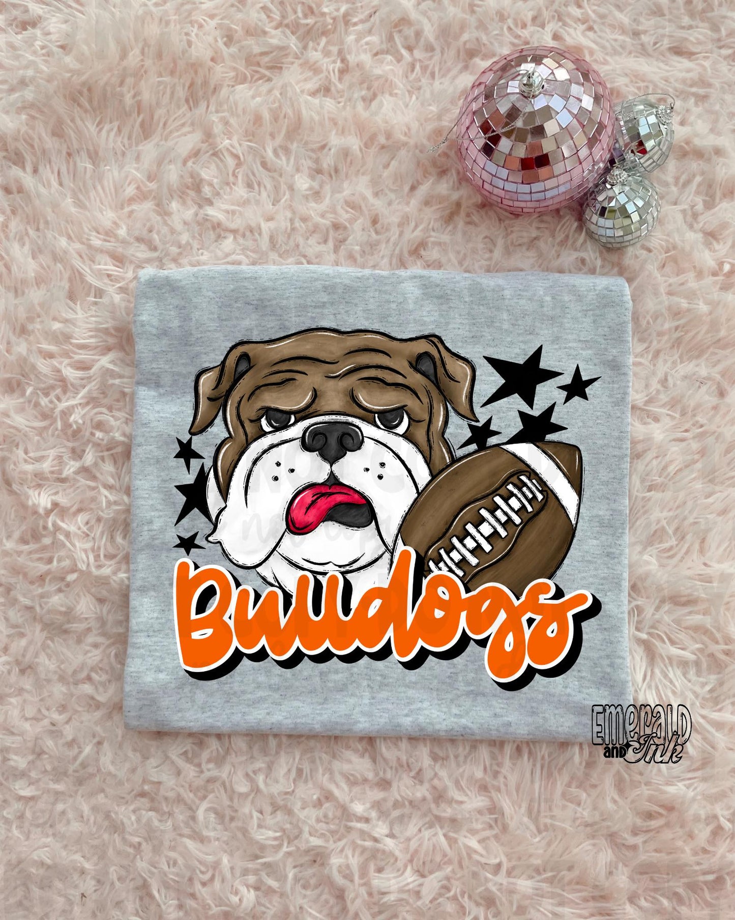Mascot - Bulldogs (w/dog) - DTF Transfer - TAT 5-7 biz days