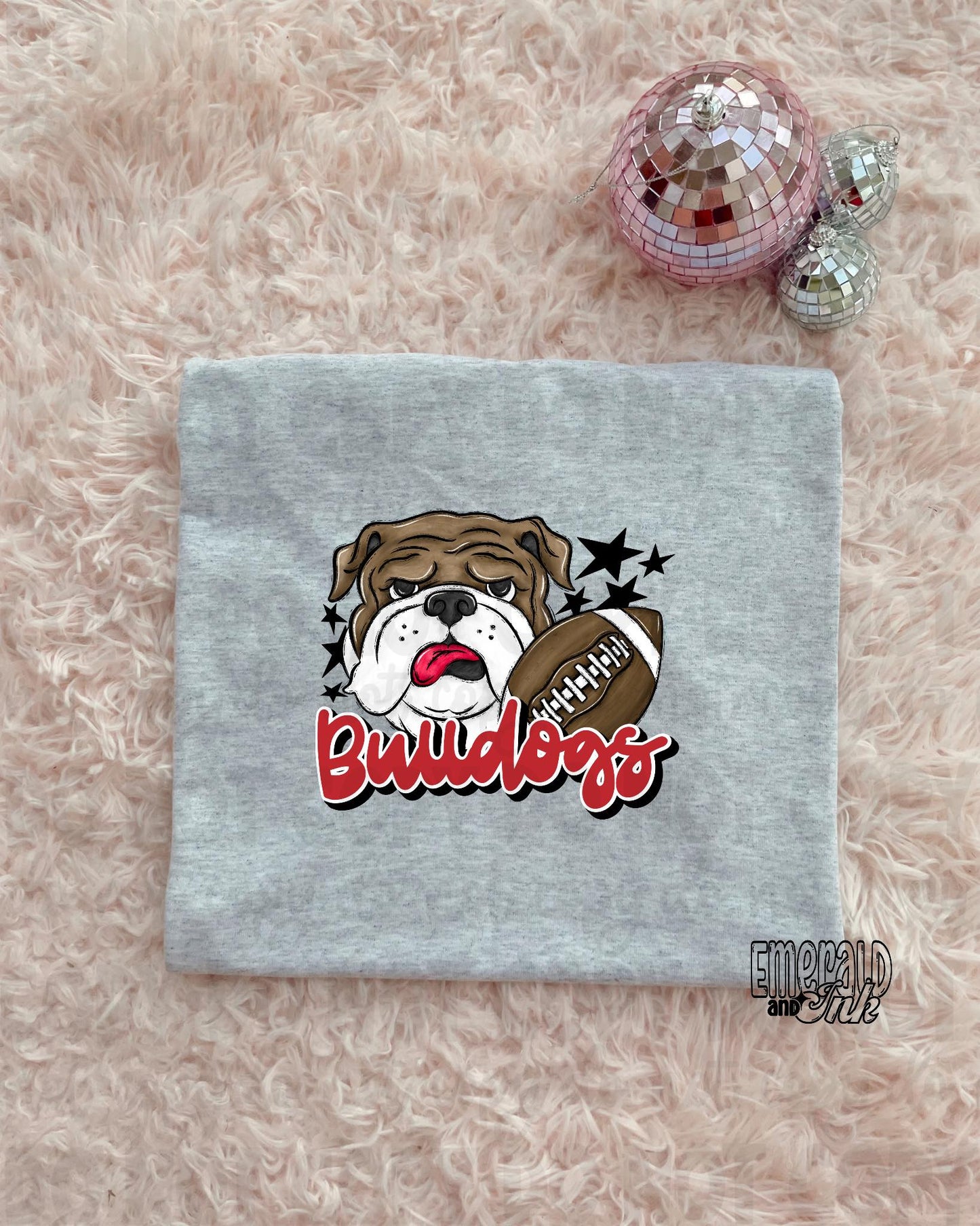 Mascot - Bulldogs (w/dog) - DTF Transfer - TAT 5-7 biz days