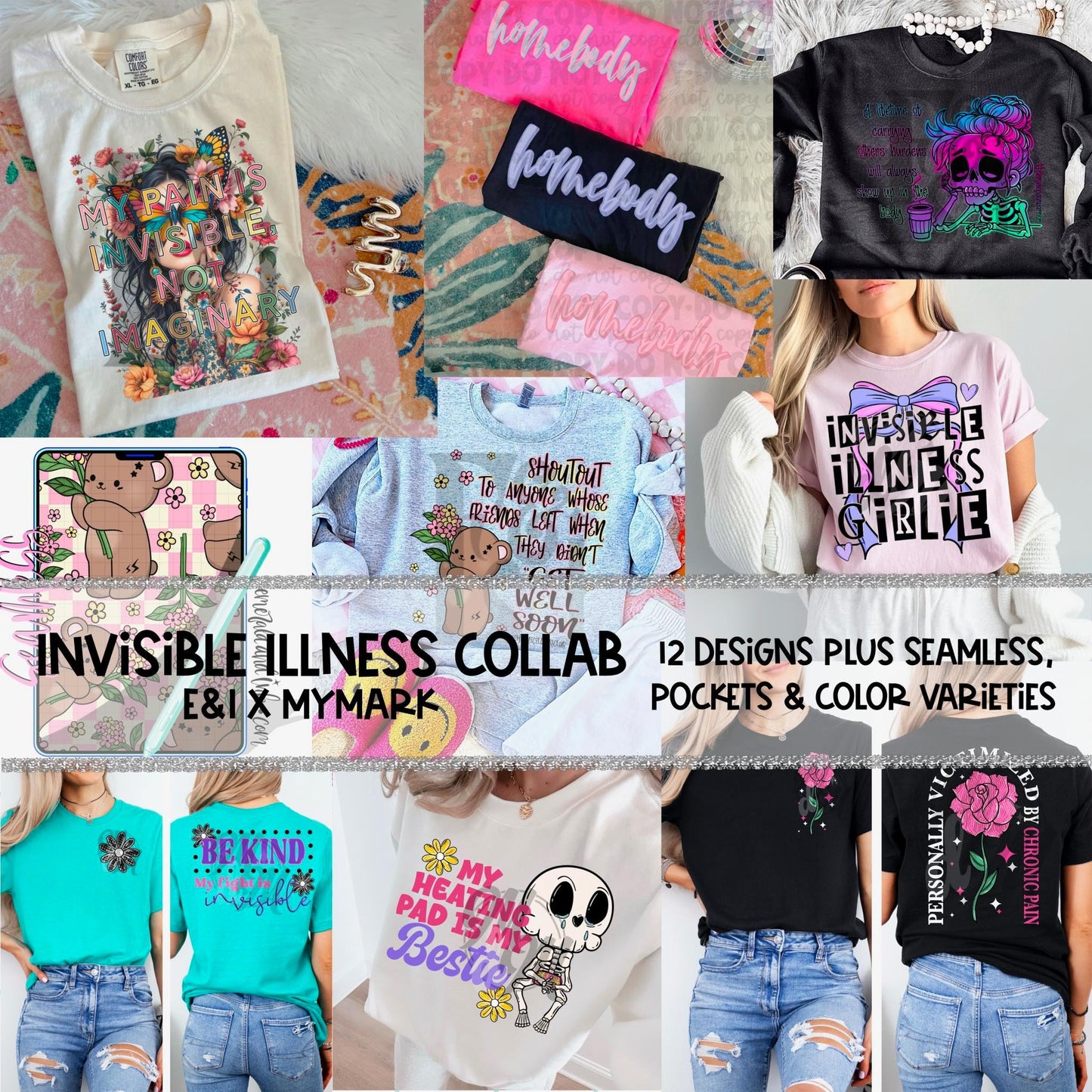 Invisible Illness/Chronic Pain Collab - MyMark Digitals X EMERALD & iNK