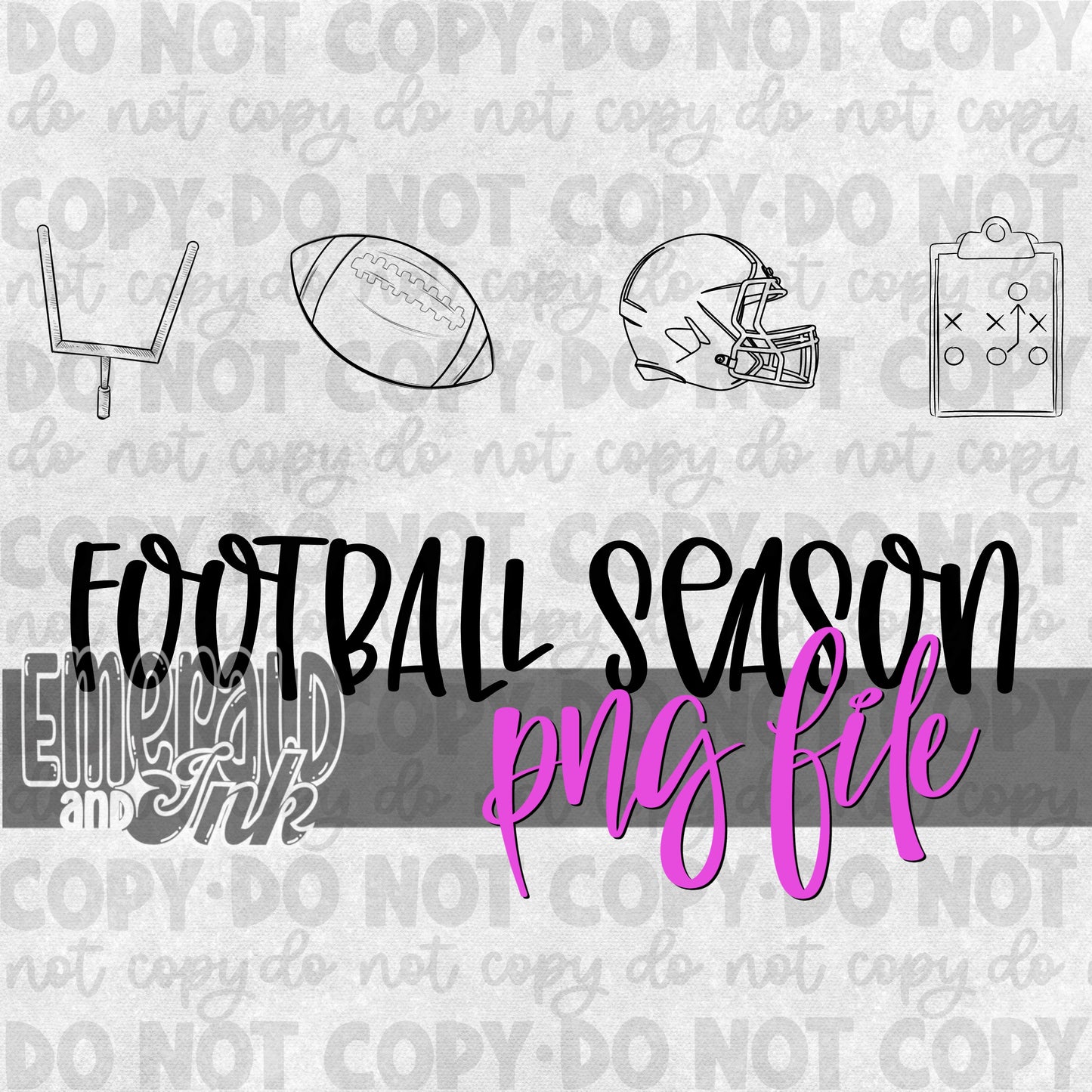 Football Season Doodle PNG Download - Helmet