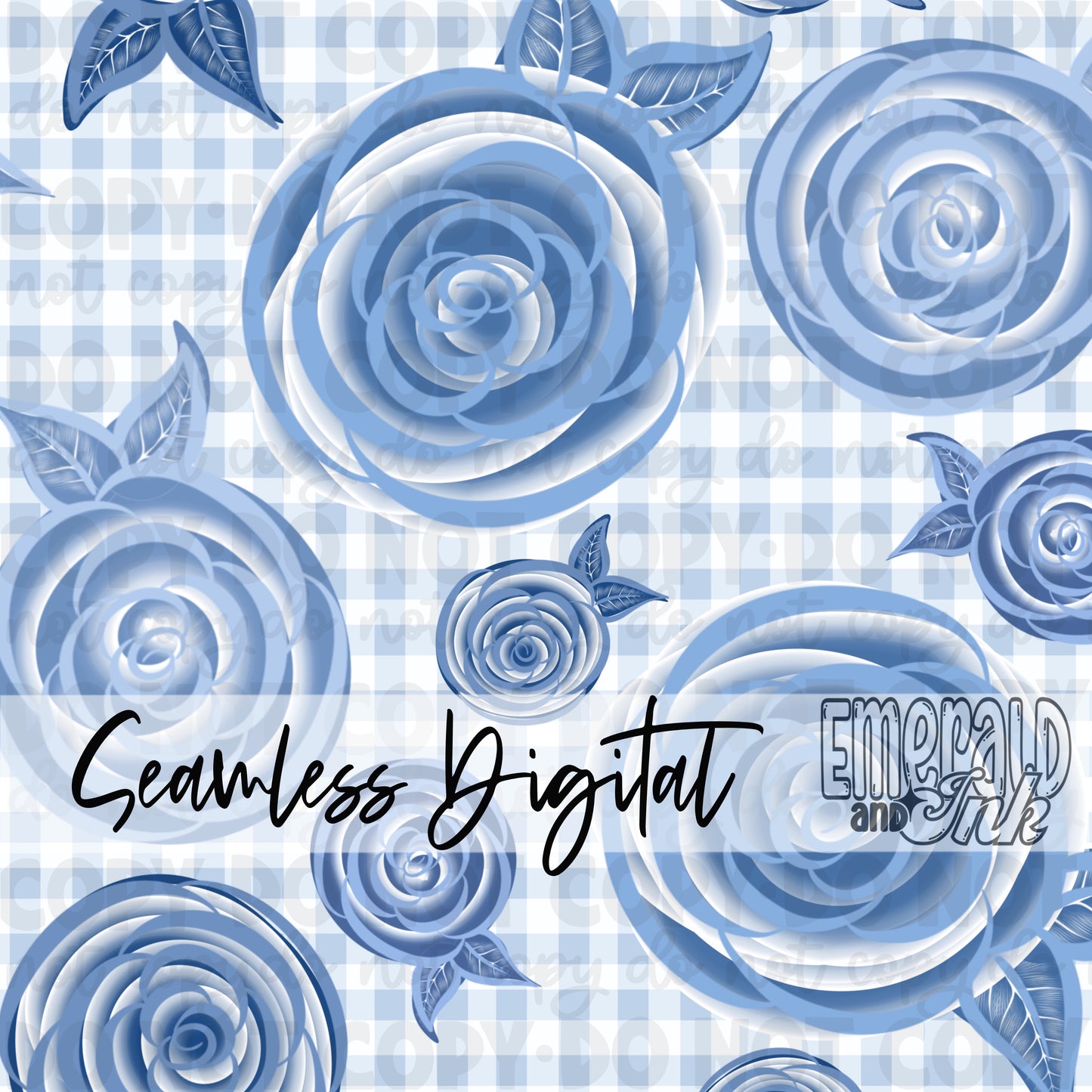 Blue Doodle SET Digital Download
