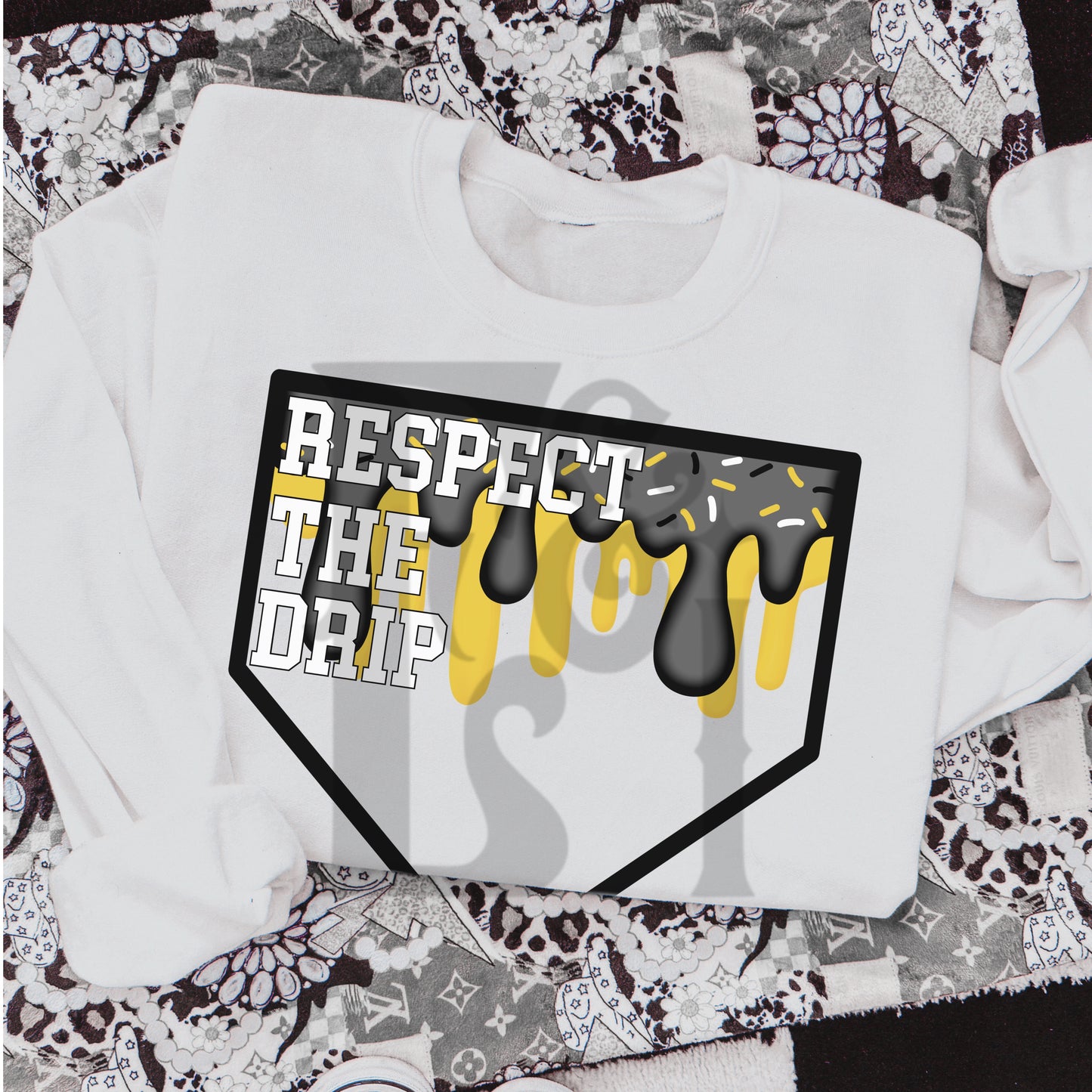 Respect The Drip Digital Download - Black/Yellowww Homeplate