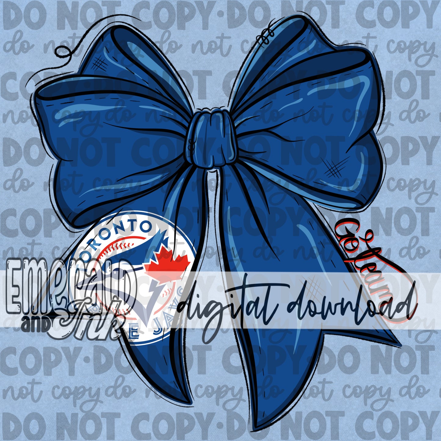 Baseball Team Bow TBJ Digital Download