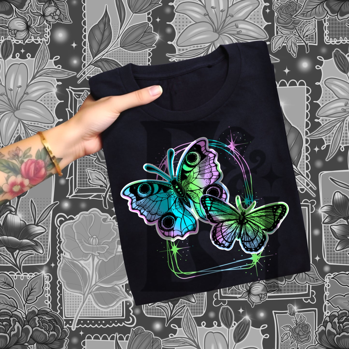 Neon Wings PNG - Digital Download