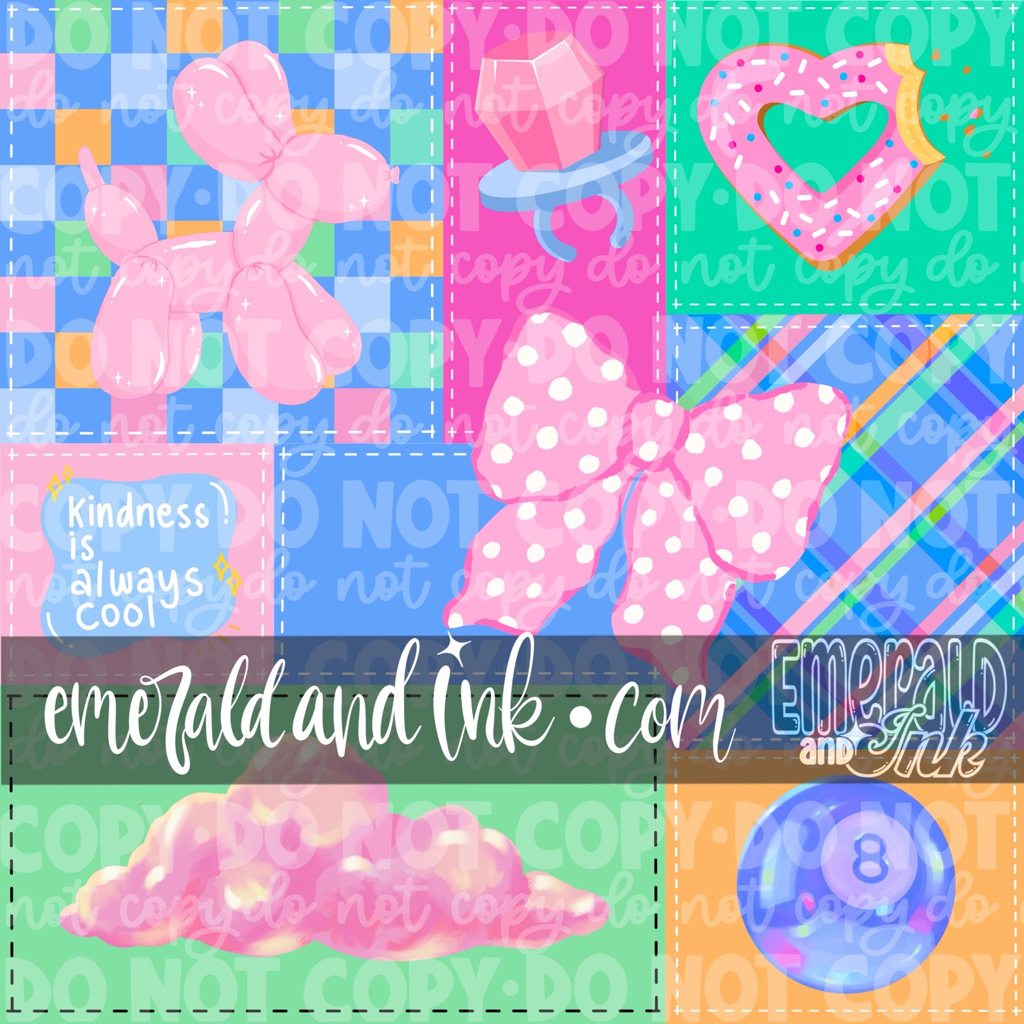 Cute Coquette Patchwork JPEG File