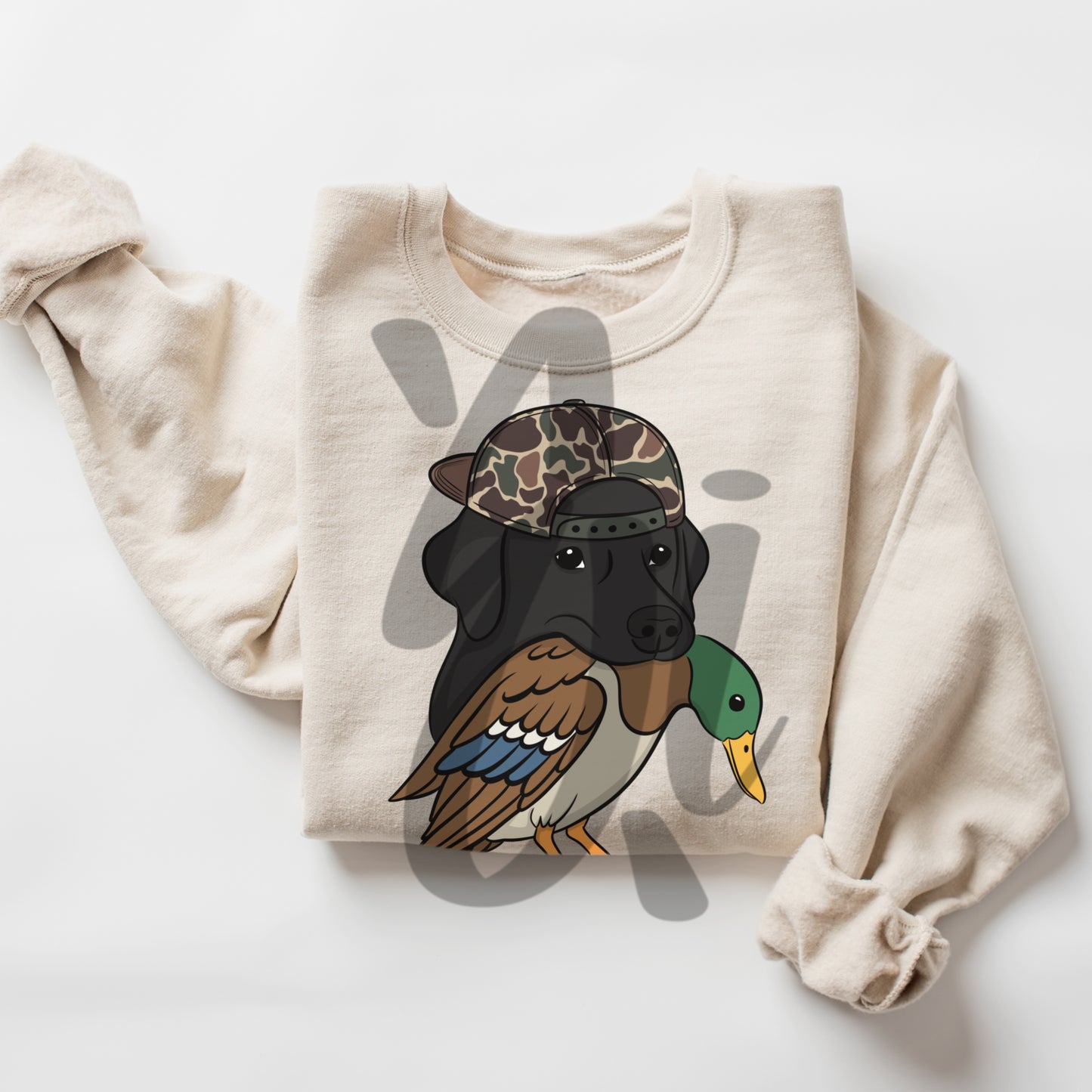 Black Lab Duck Hunter - Digital Download