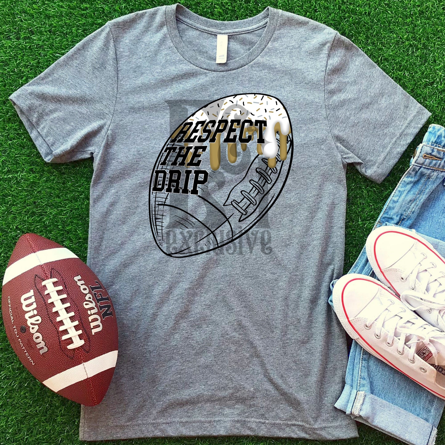 Respect The Drip Digital Download - black/vegas gold football