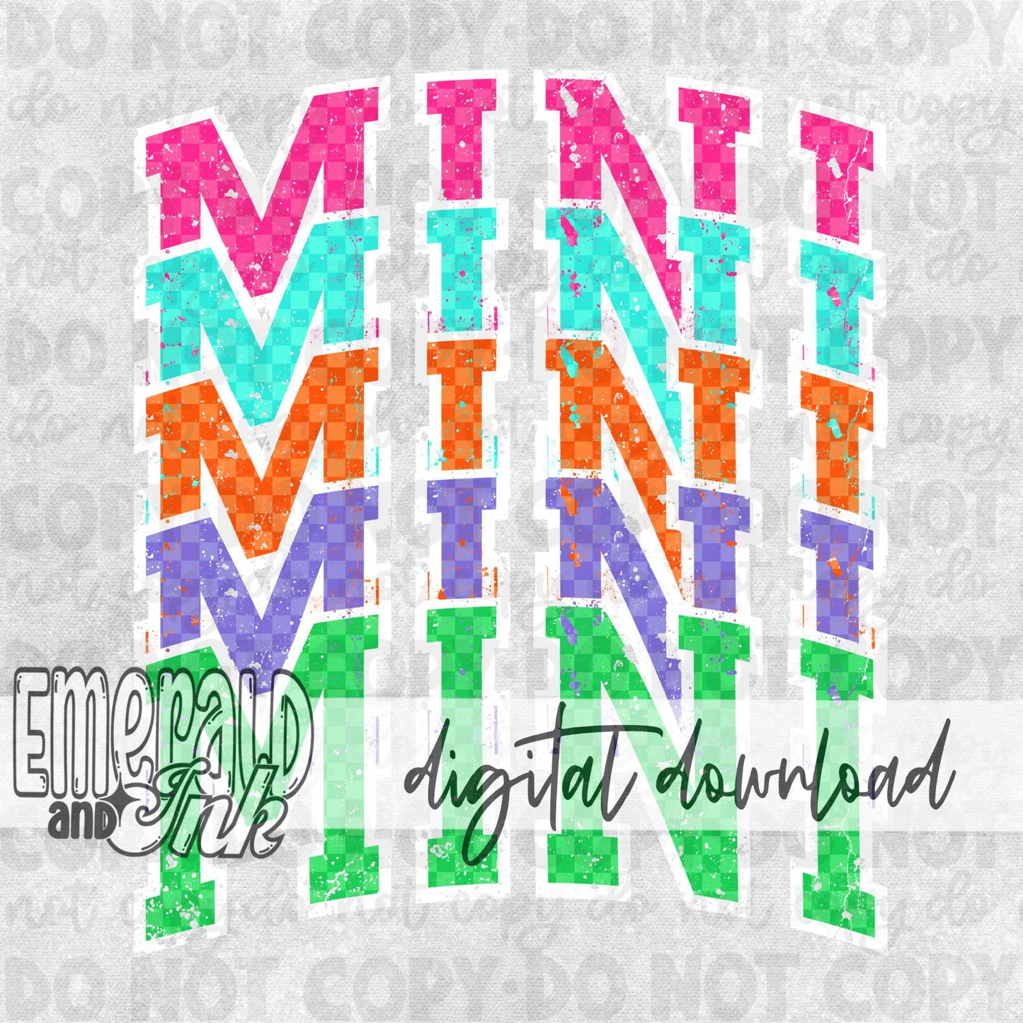 Checkered Varsity Mini Bundle - Digital Downloads