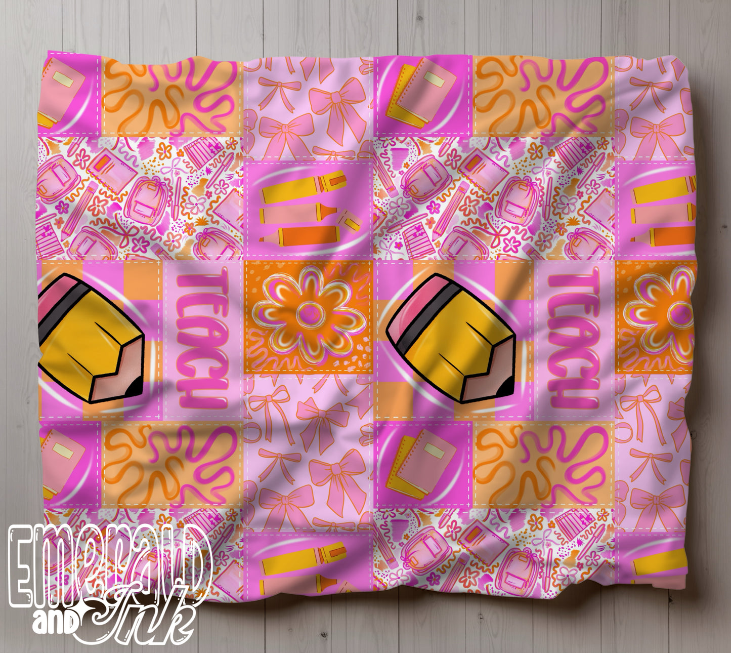 Teach Doodle Patchwork JPEG File