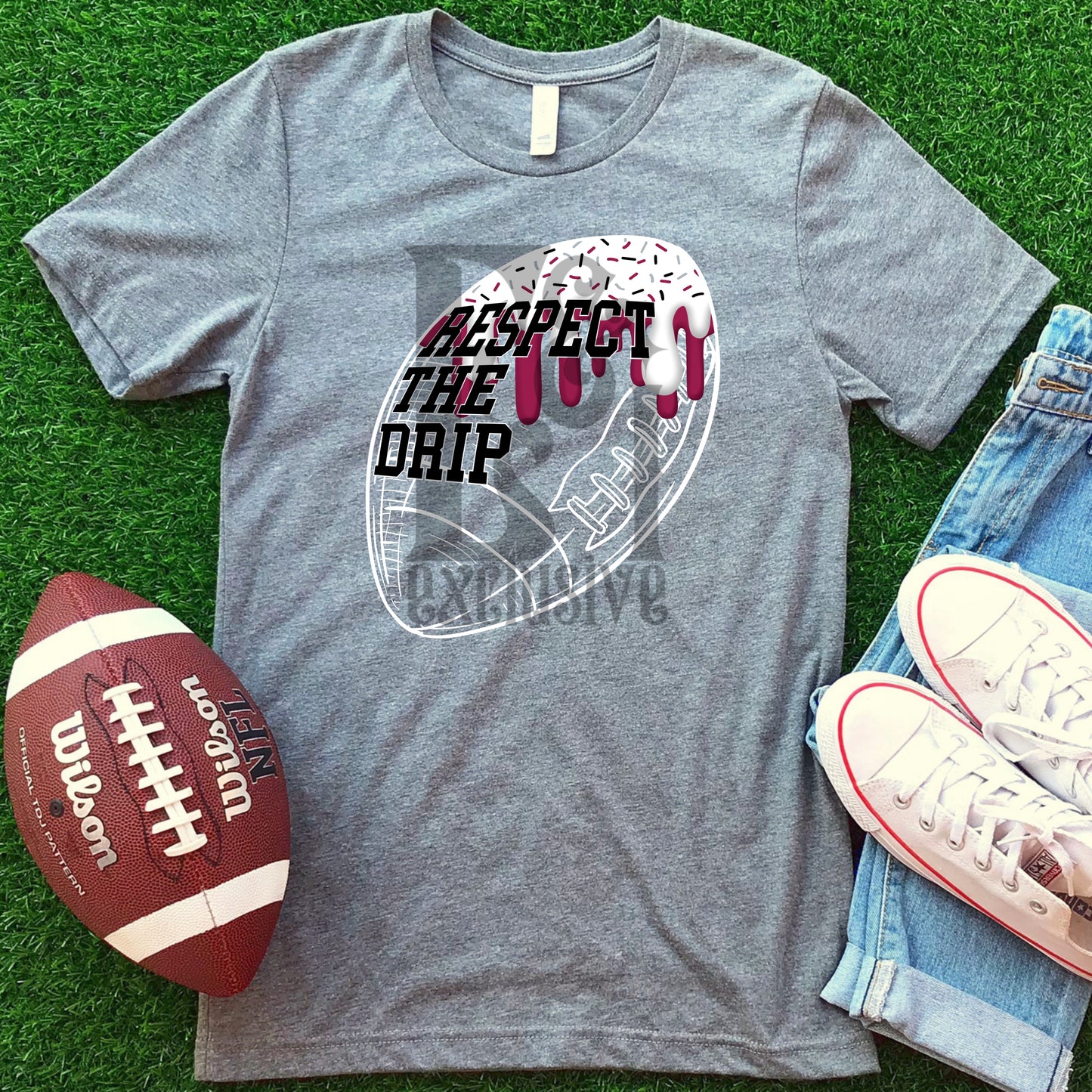 Respect The Drip Digital Download - Maroon Football