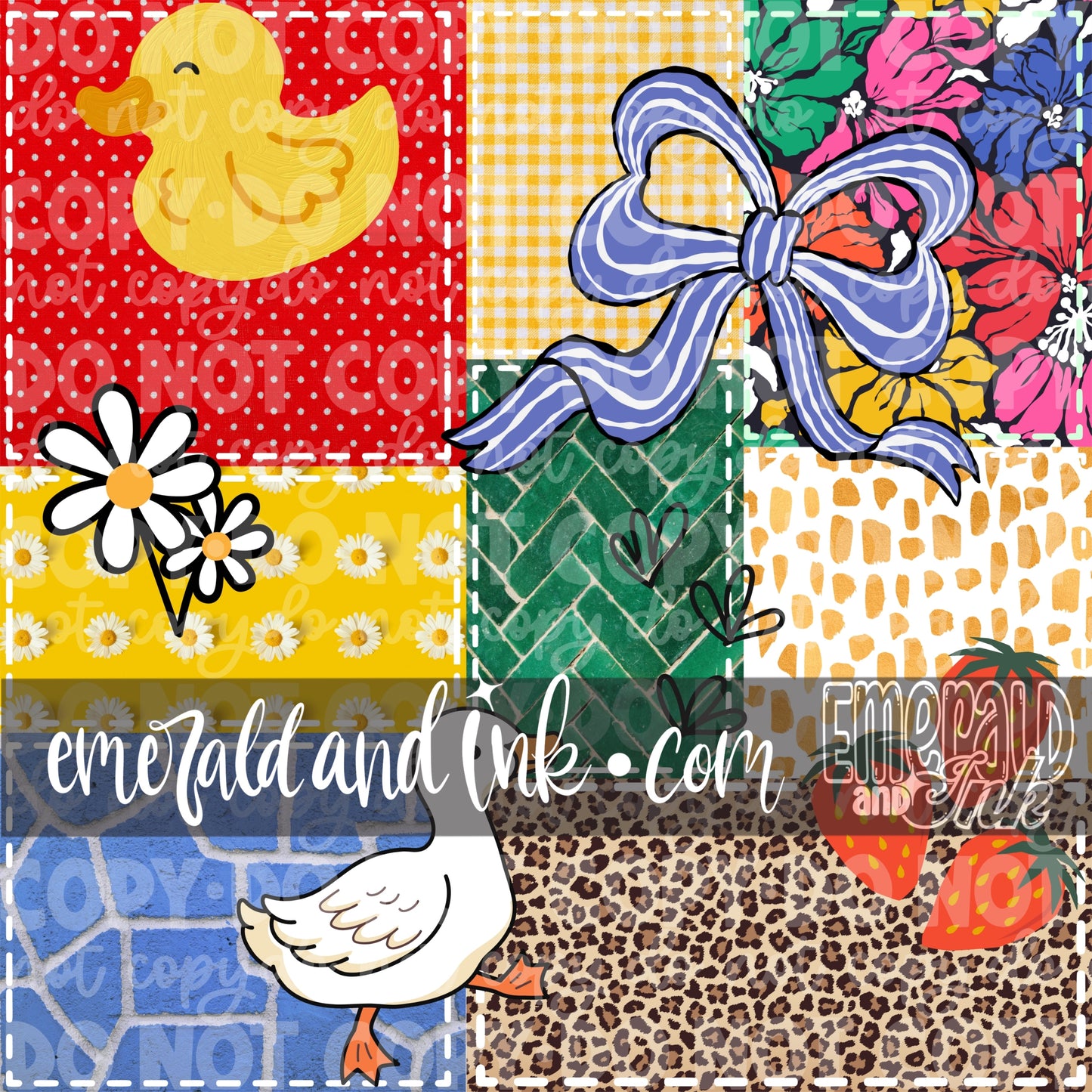 Ducky Patchwork JPEG File