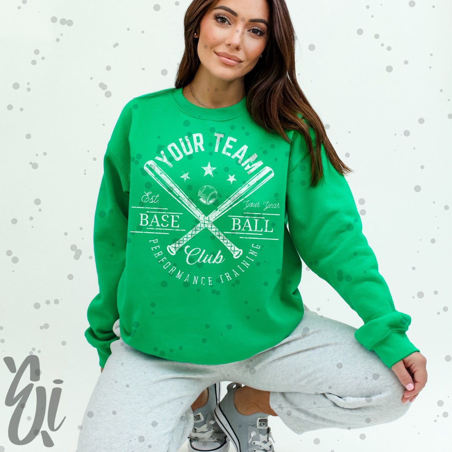 Custom Team Baseball Club PNG Digital Download