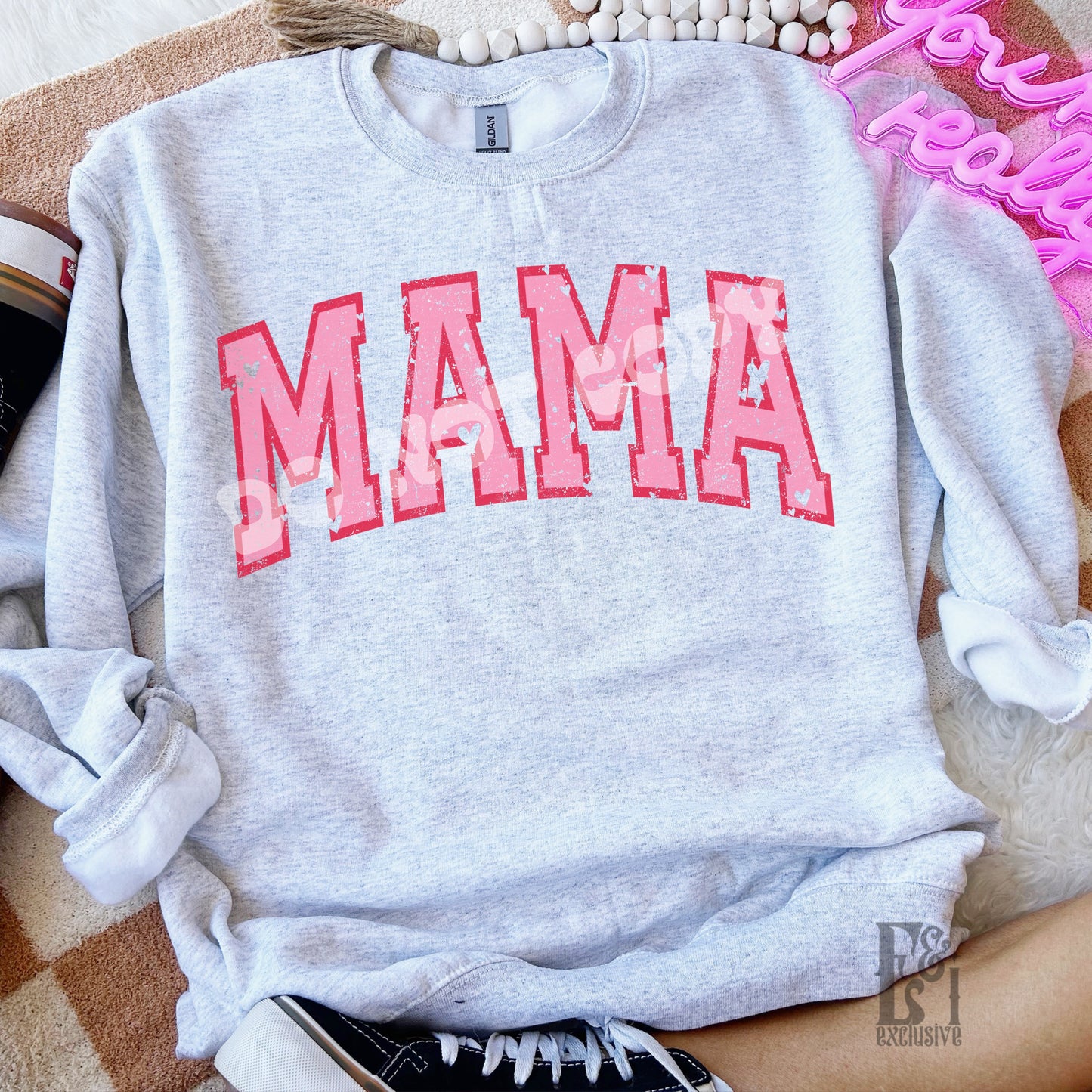 Valentines Mama Varsity - Digital File Download