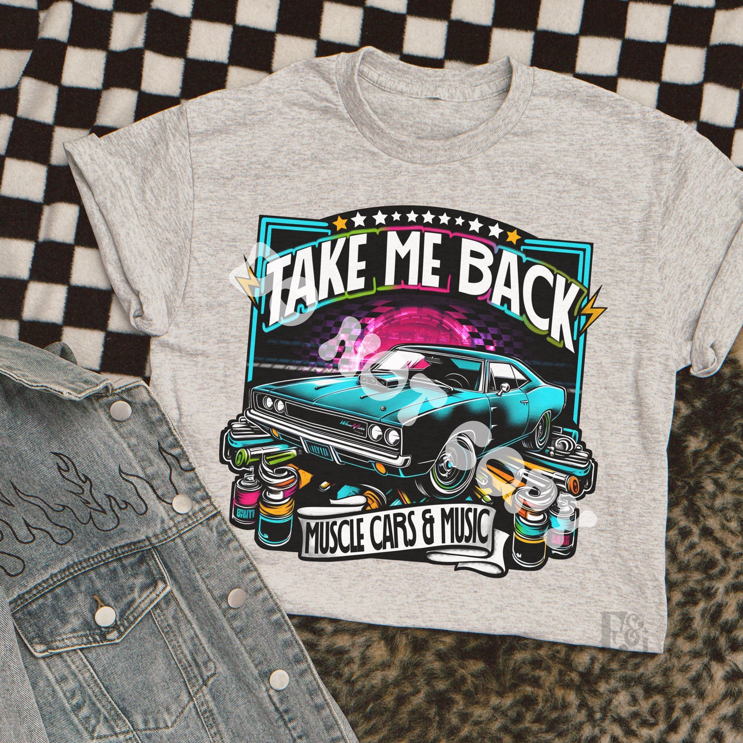 Take Me Back Muscle Car - Digital File Download