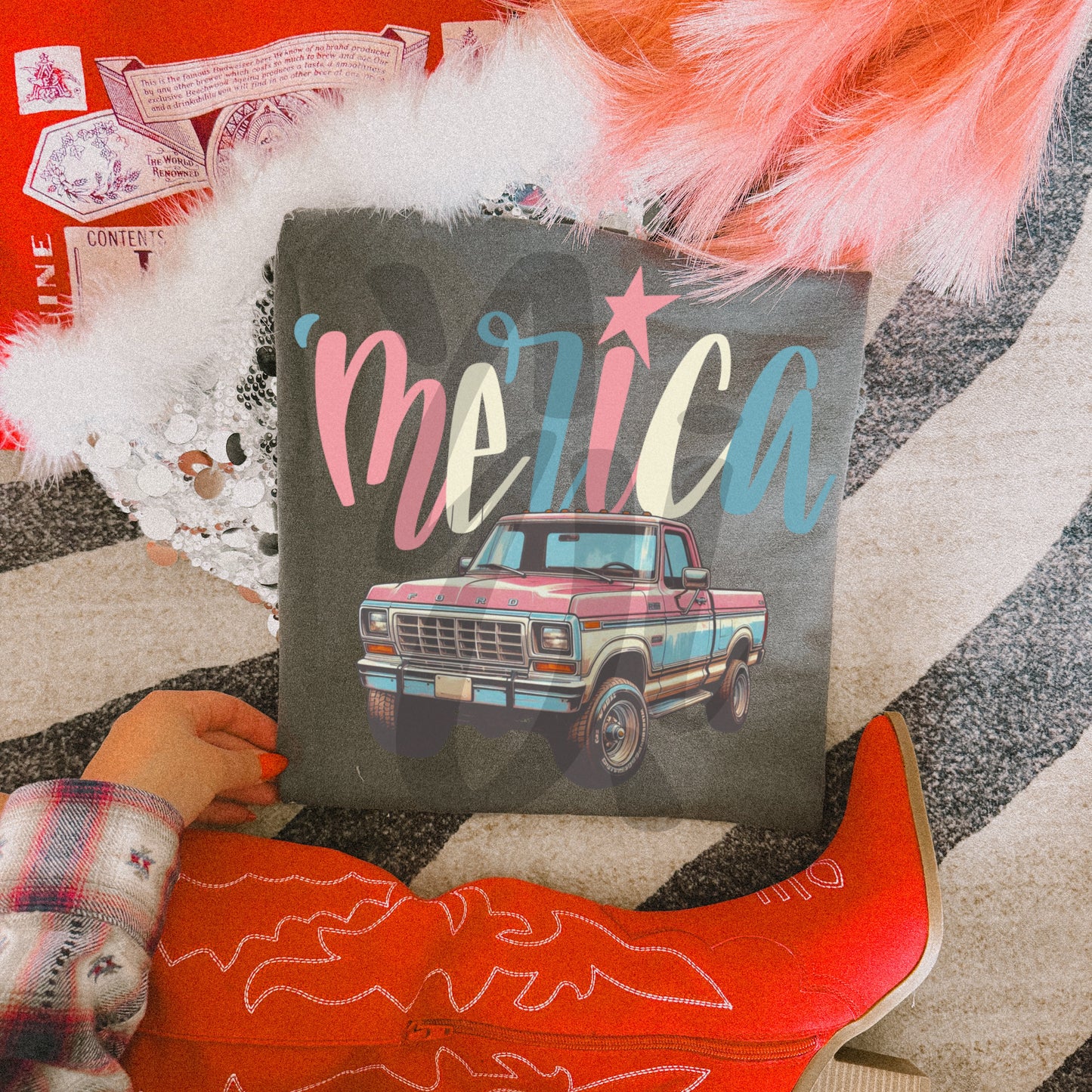 ‘Merica Classic Pickup Truck - PNG Digital Download