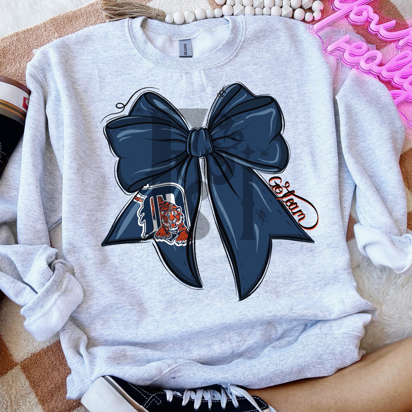 Baseball Team Bow DT Digital Download