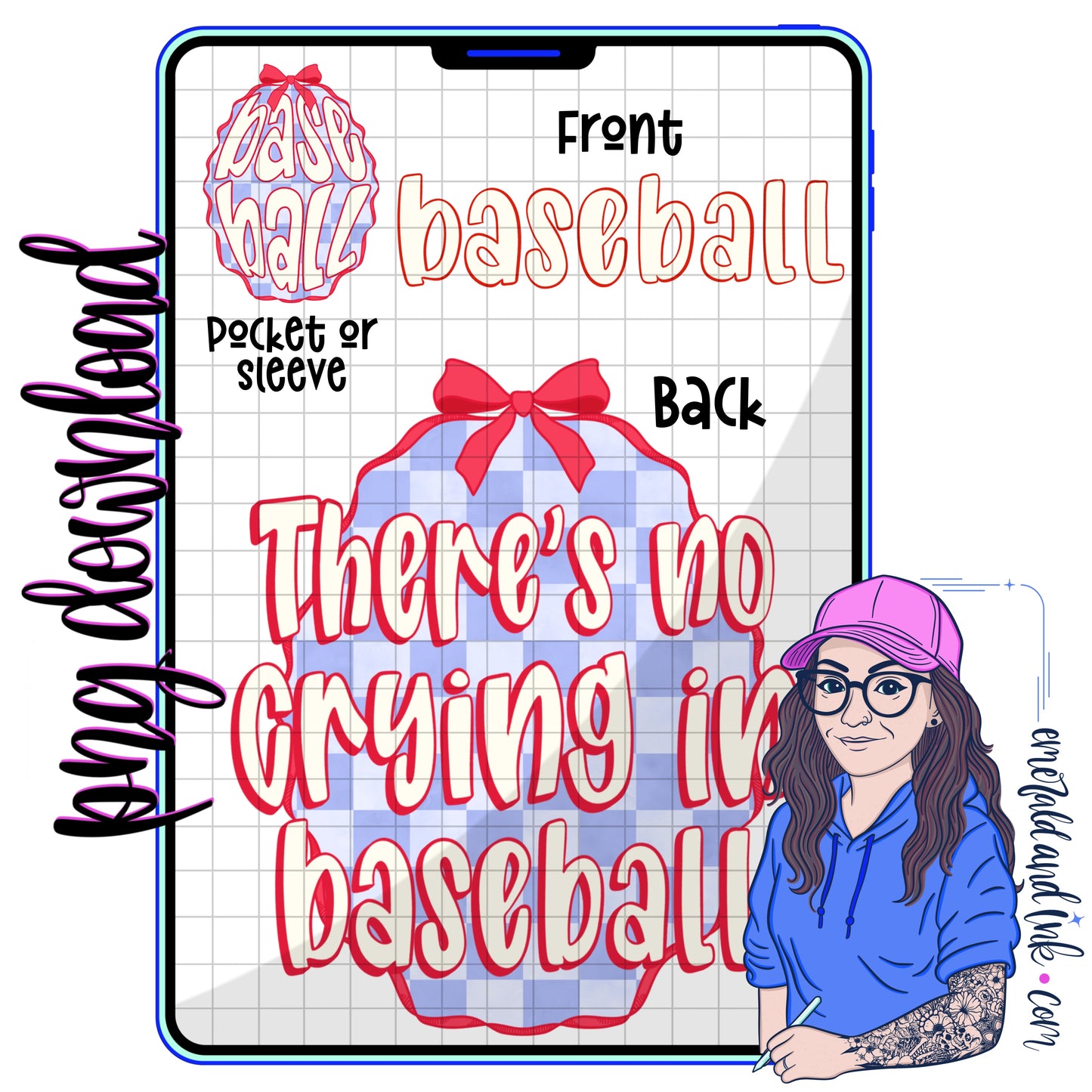 There’s No Crying In Baseball Set - PNG Files