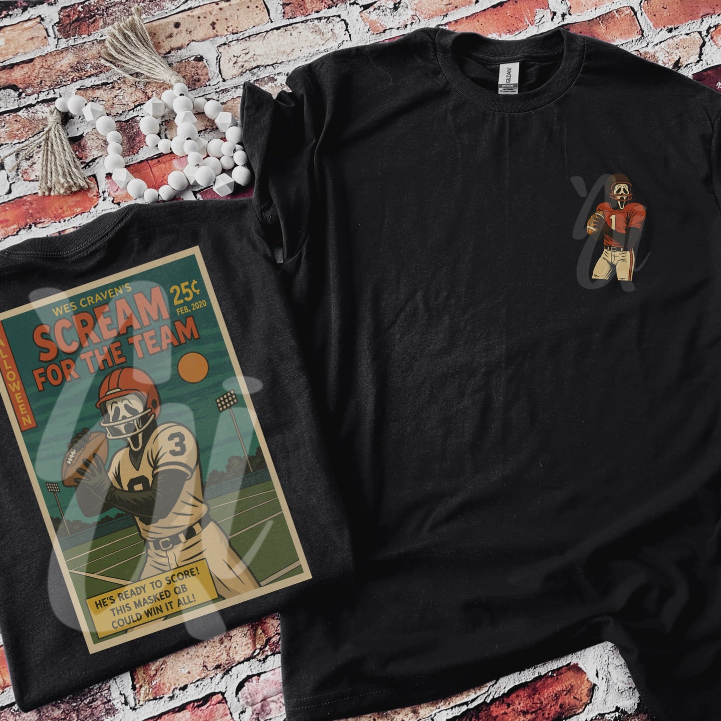 Horror Football Scream for the Team Set - PNG Files