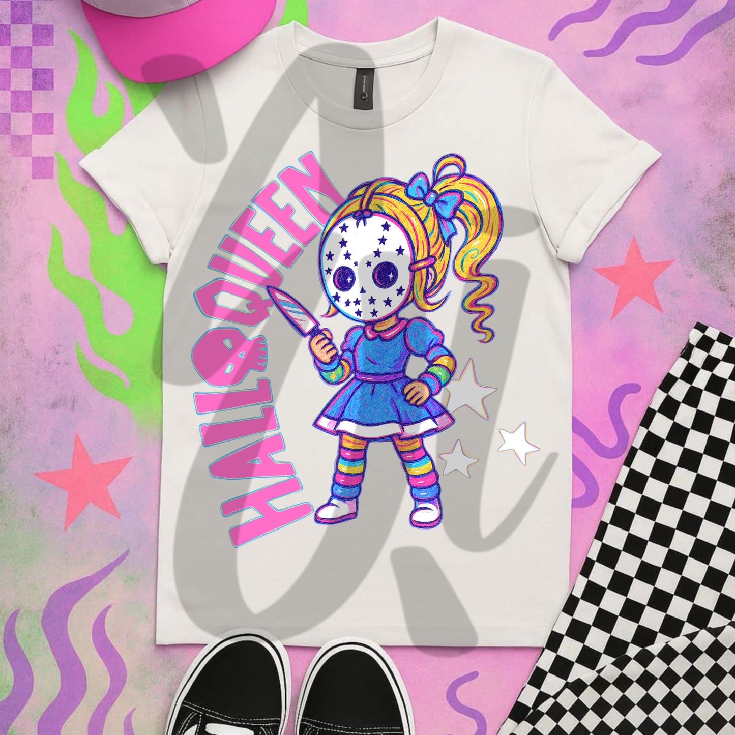 HalloQueen 90s Girl PNG - Digital Download