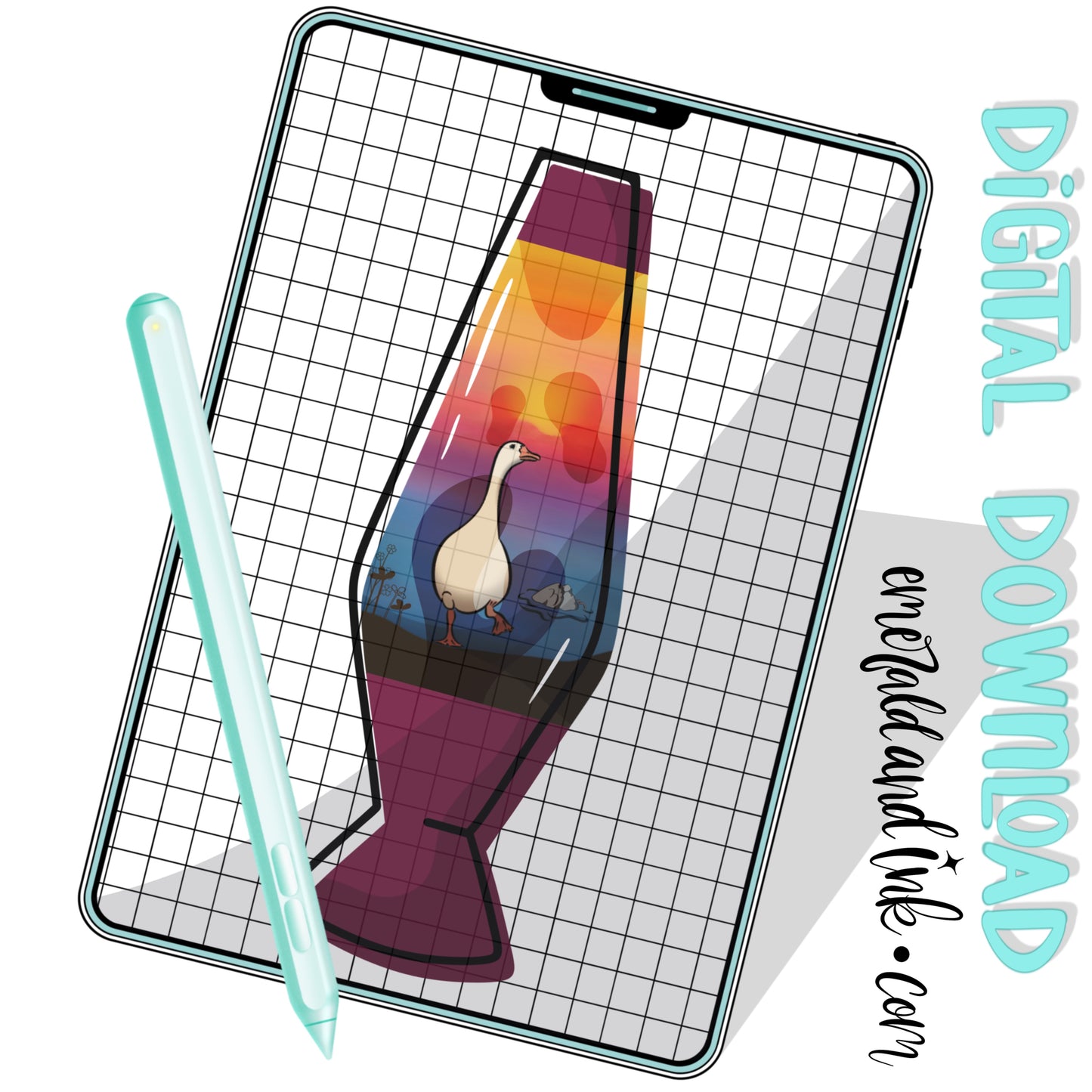 Silly Goose Sunset Lava World Digital Download