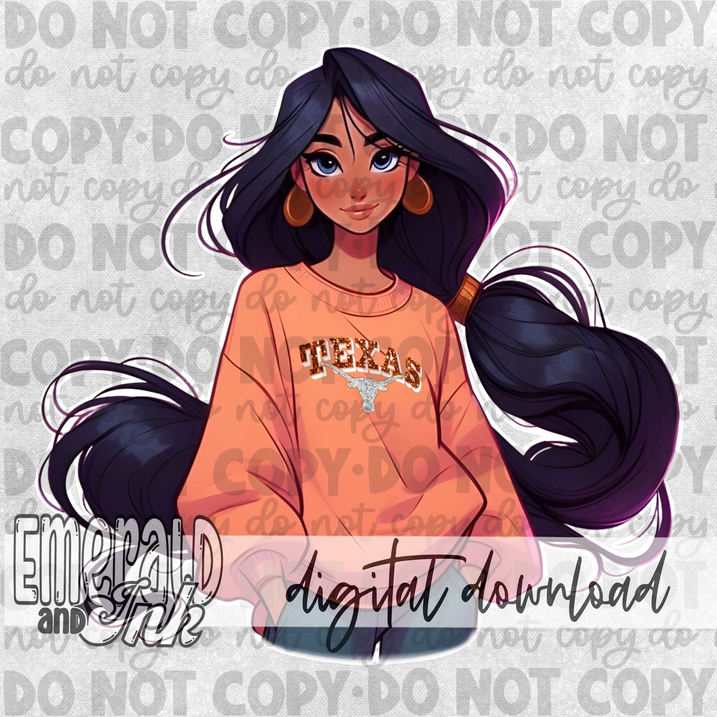 Arabian Nights - Texas Orange - Digital Download