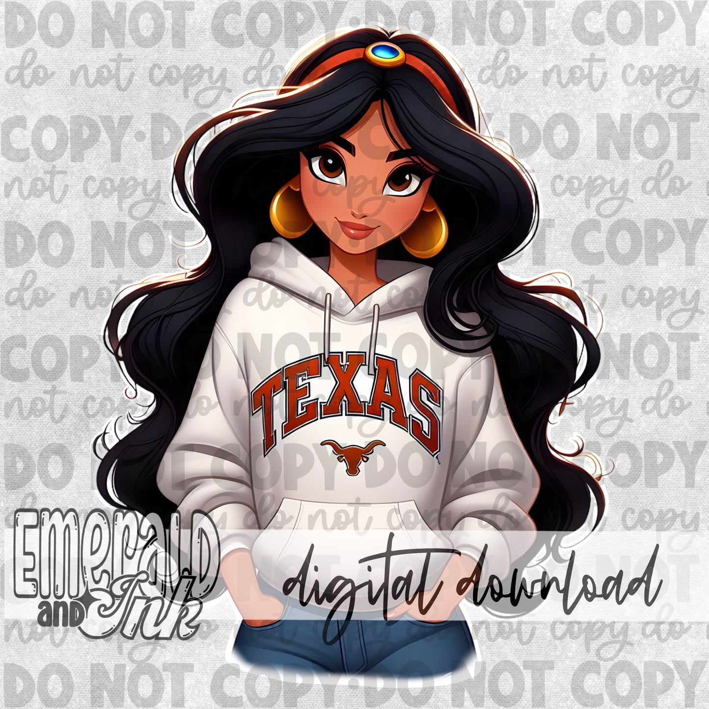 Arabian Nights - Texas Orange - Digital Download