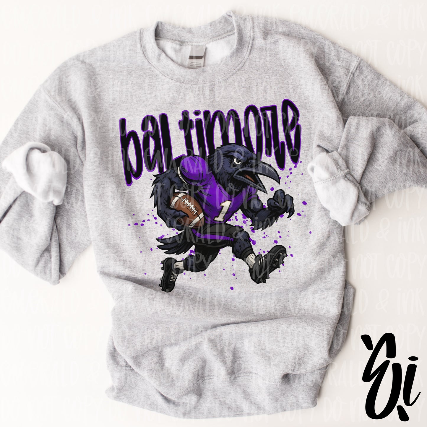 Baltimore Football Mascot PNG Digital Download