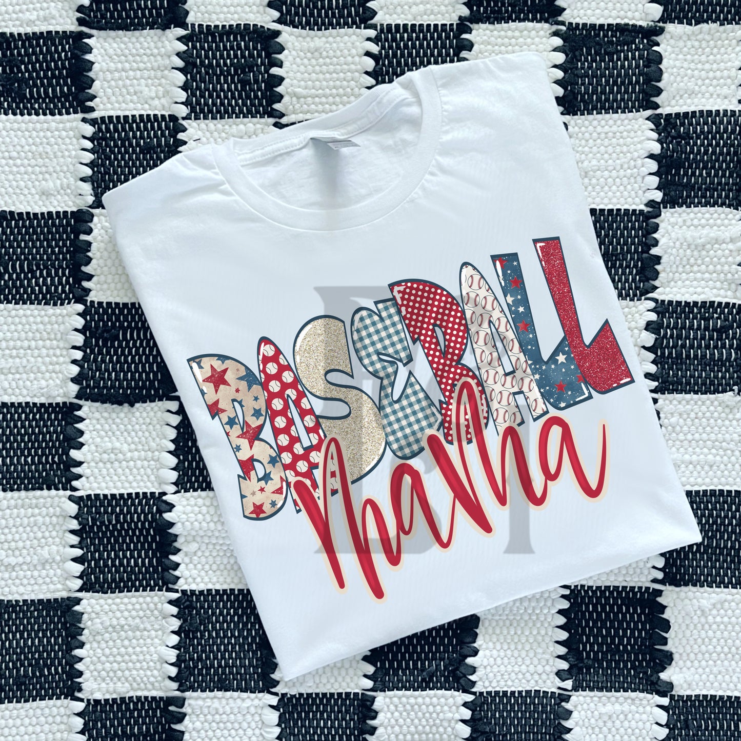 Baseball Mama Vintage Patriotic - Digital Download