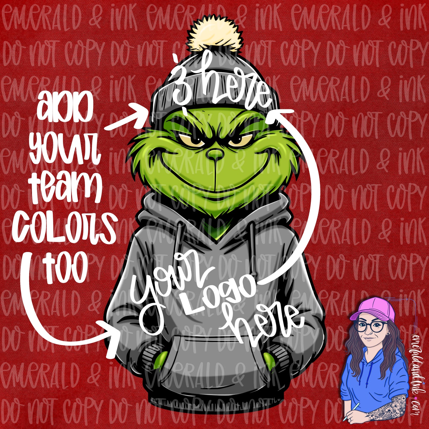 Green Guy Team Custom PNG Design - Order your custom today!