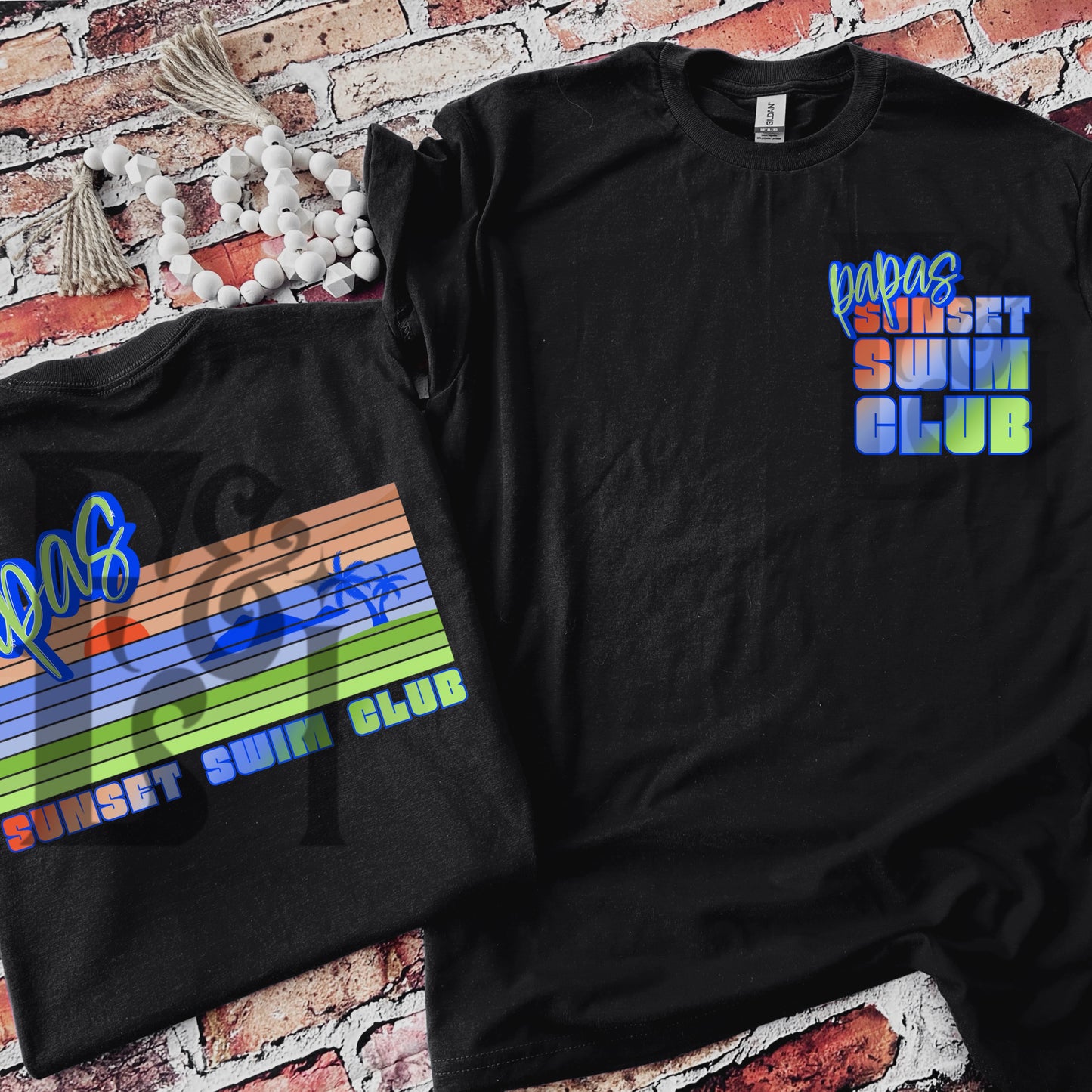 Papas Sunset Swim Club Set - Digital Download
