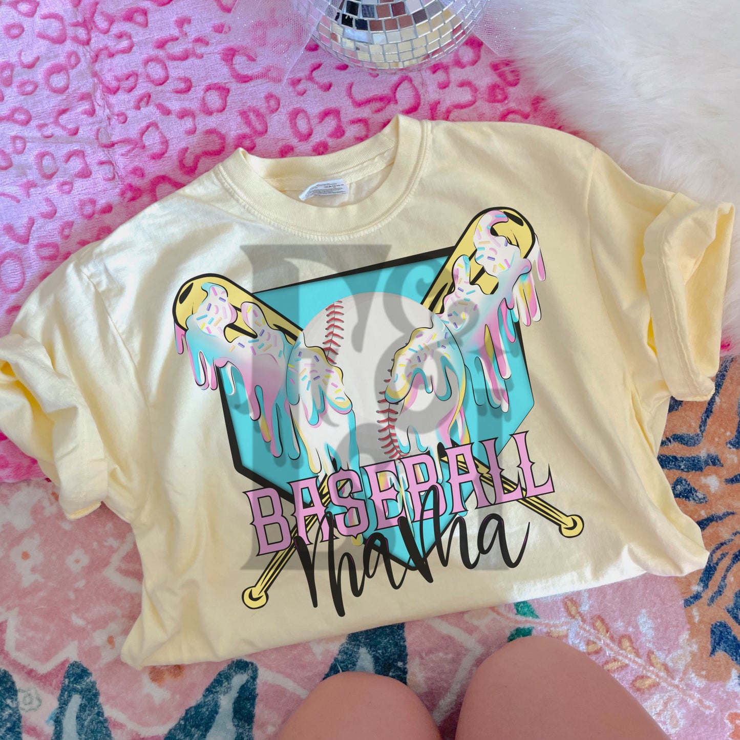 Baseball Mama Cotton Candy Drip - Digital Download