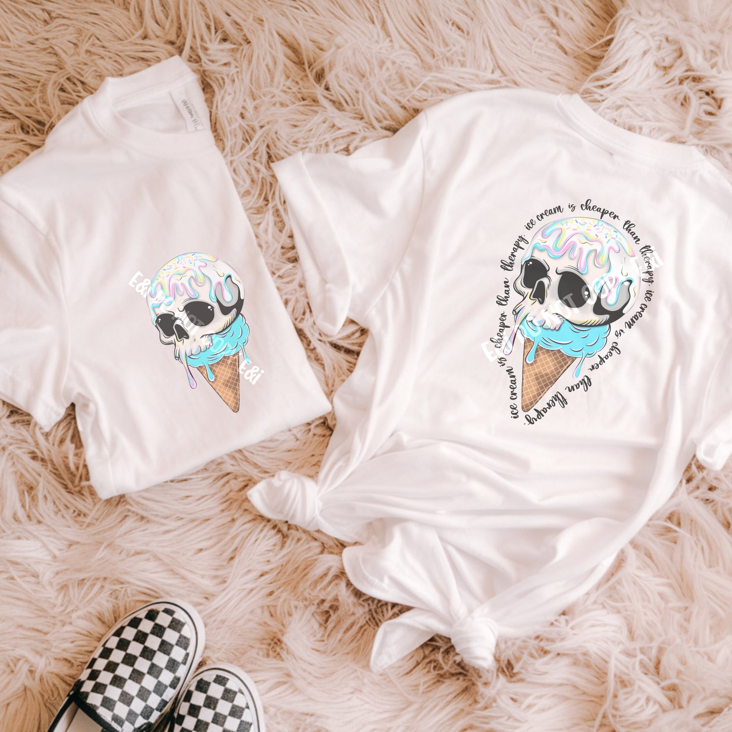 Ice Cream Is Cheaper Than Therapy Set - Digital Download