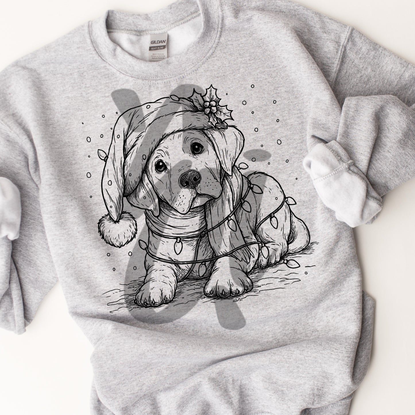 Christmas Labrador Puppy PNG Download