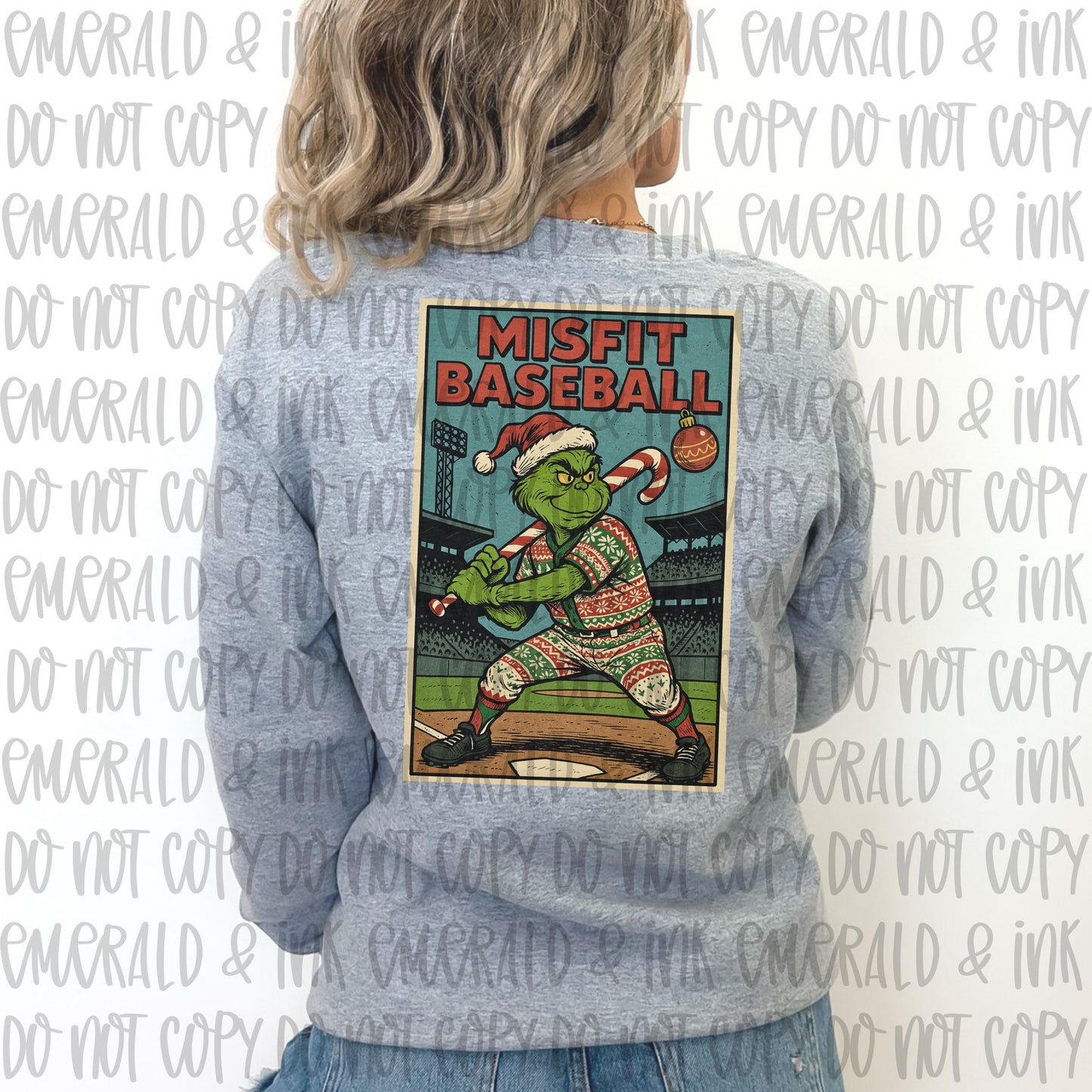 Misfit Baseball Mean Green PNG Download