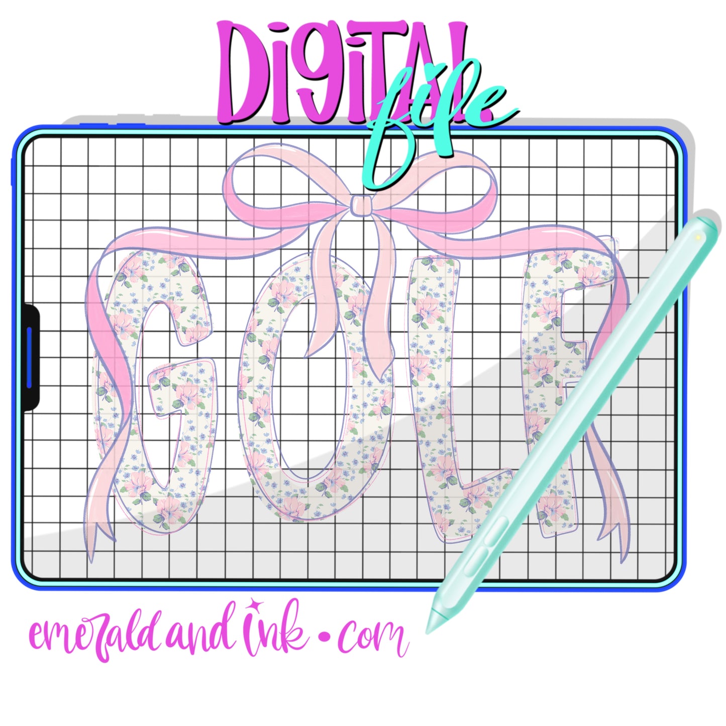 Shabby Chic Coquette Golf - Digital Download