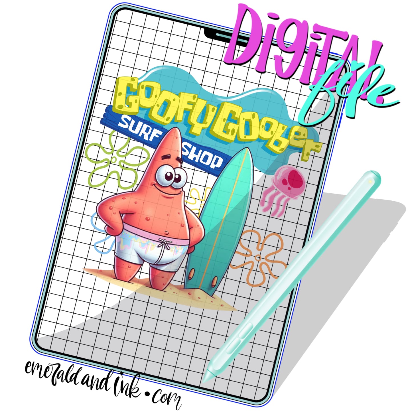 Cartoon Goofy Surf Shop - Digital Download (UPDATED)