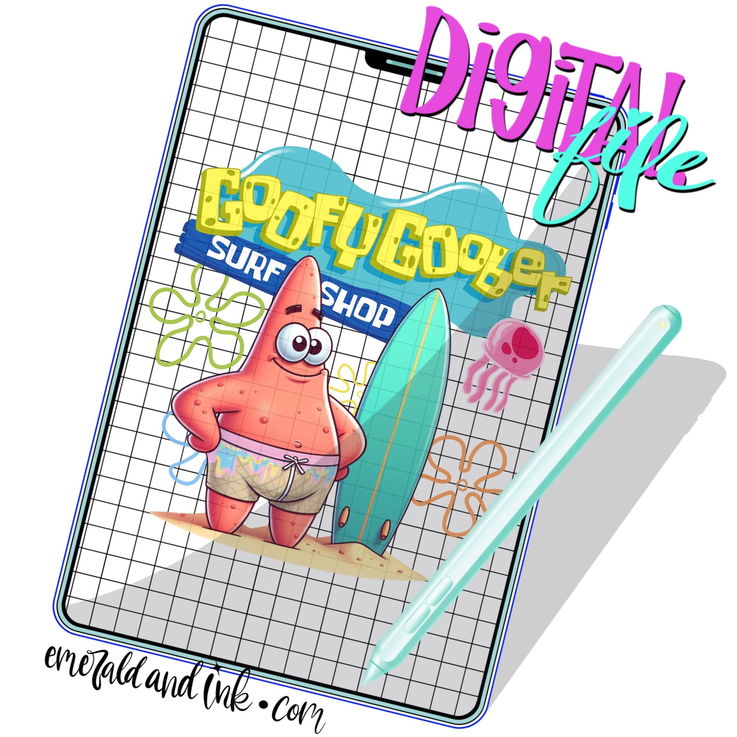 Cartoon Goofy Surf Shop - Digital Download (UPDATED)