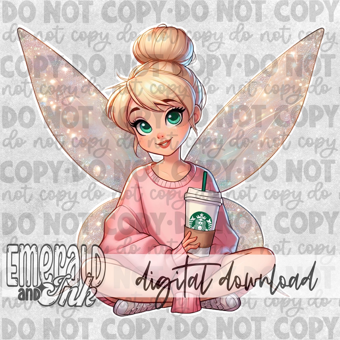 Pixie Coffee Pink - Digital Download