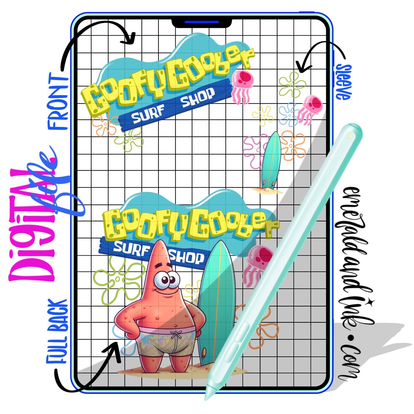 Cartoon Goofy Surf Shop SET - Digital Download