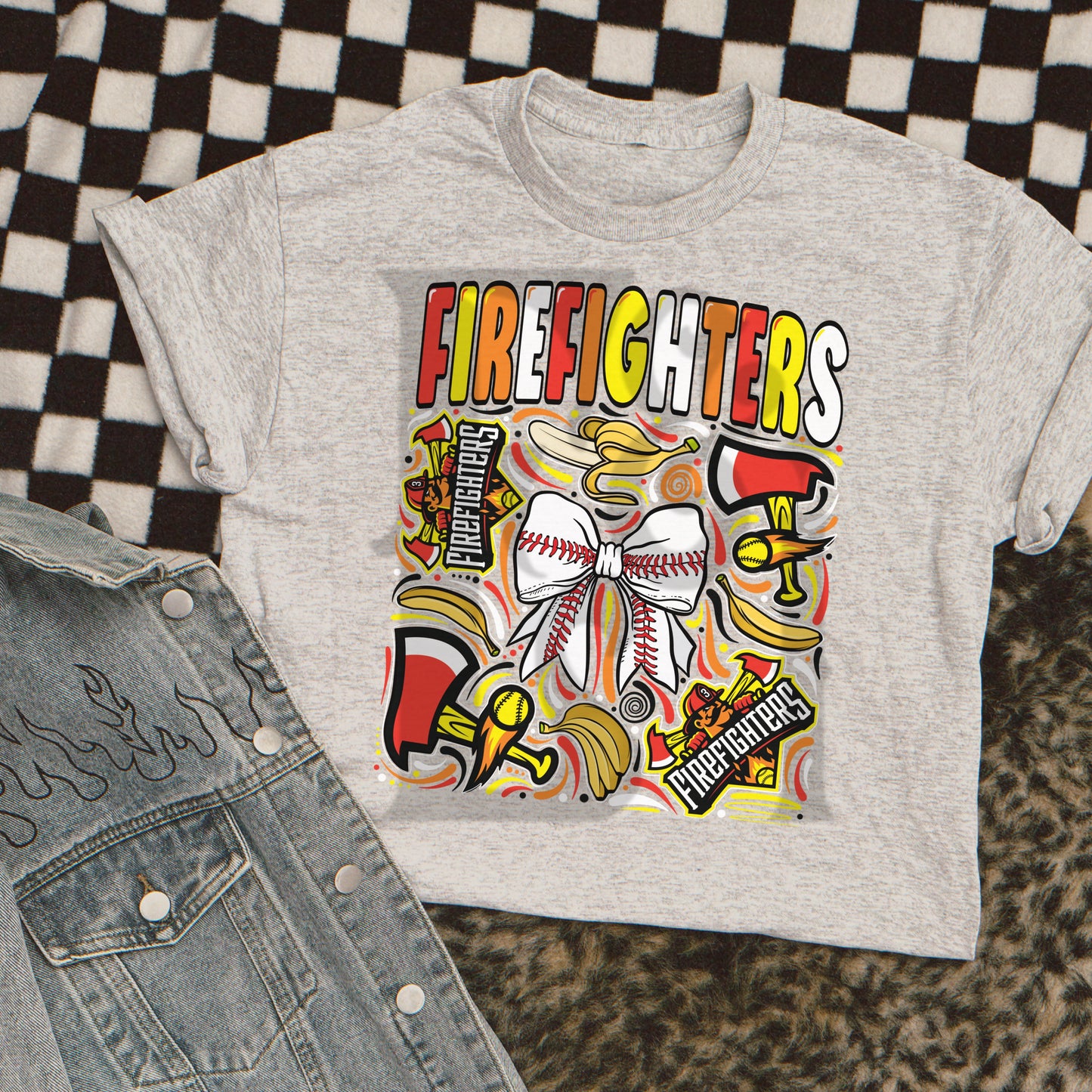 FIREFIGHTERS Baseball Collage - Digital Download
