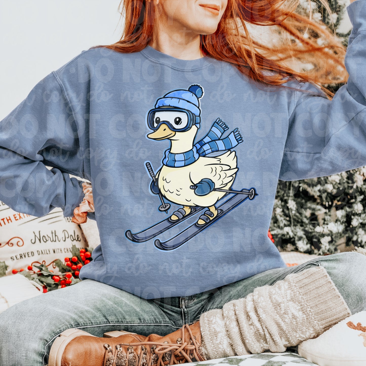 Ski Goose PNG Download