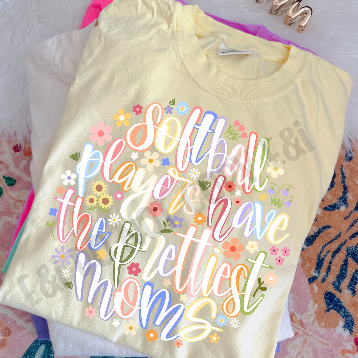 Softball Players Have The Prettiest Moms Hand Drawn/Lettered - Digital Download